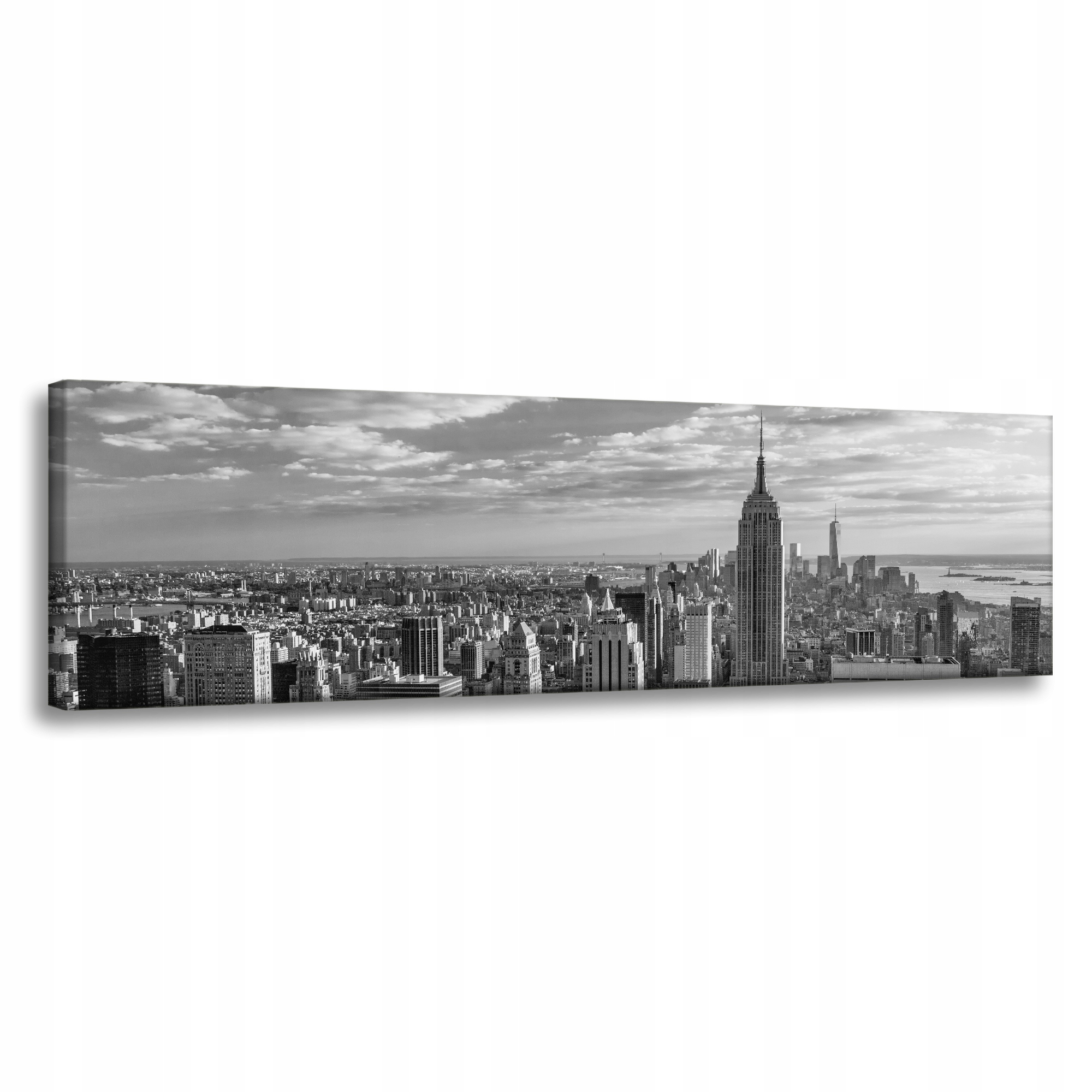 Obraz na plátně Čanobílá architektura Manhattan 135 x 45 cm