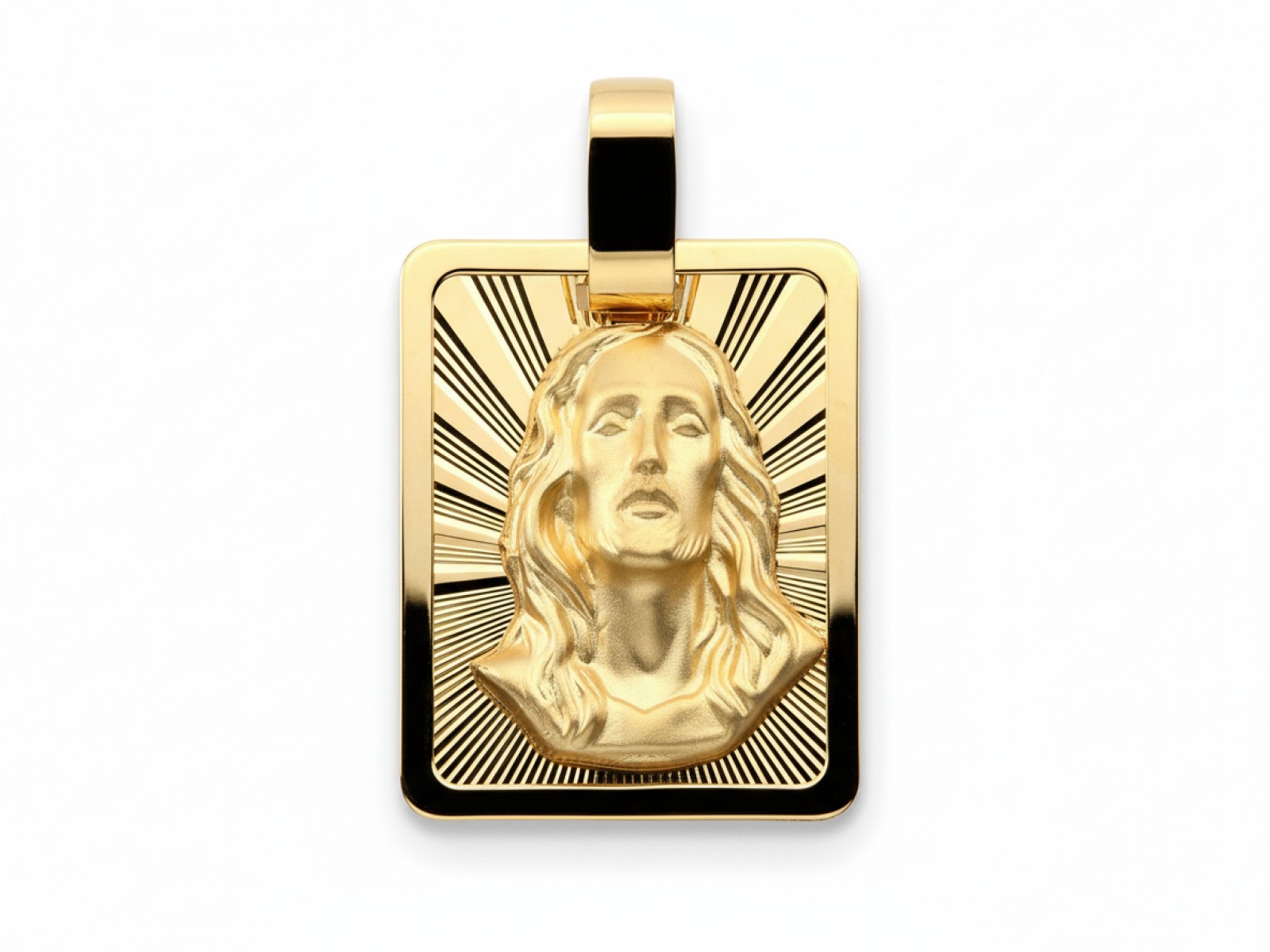Zlatý dámský přívěsek 585 s Kristem, elegantní módní vzor