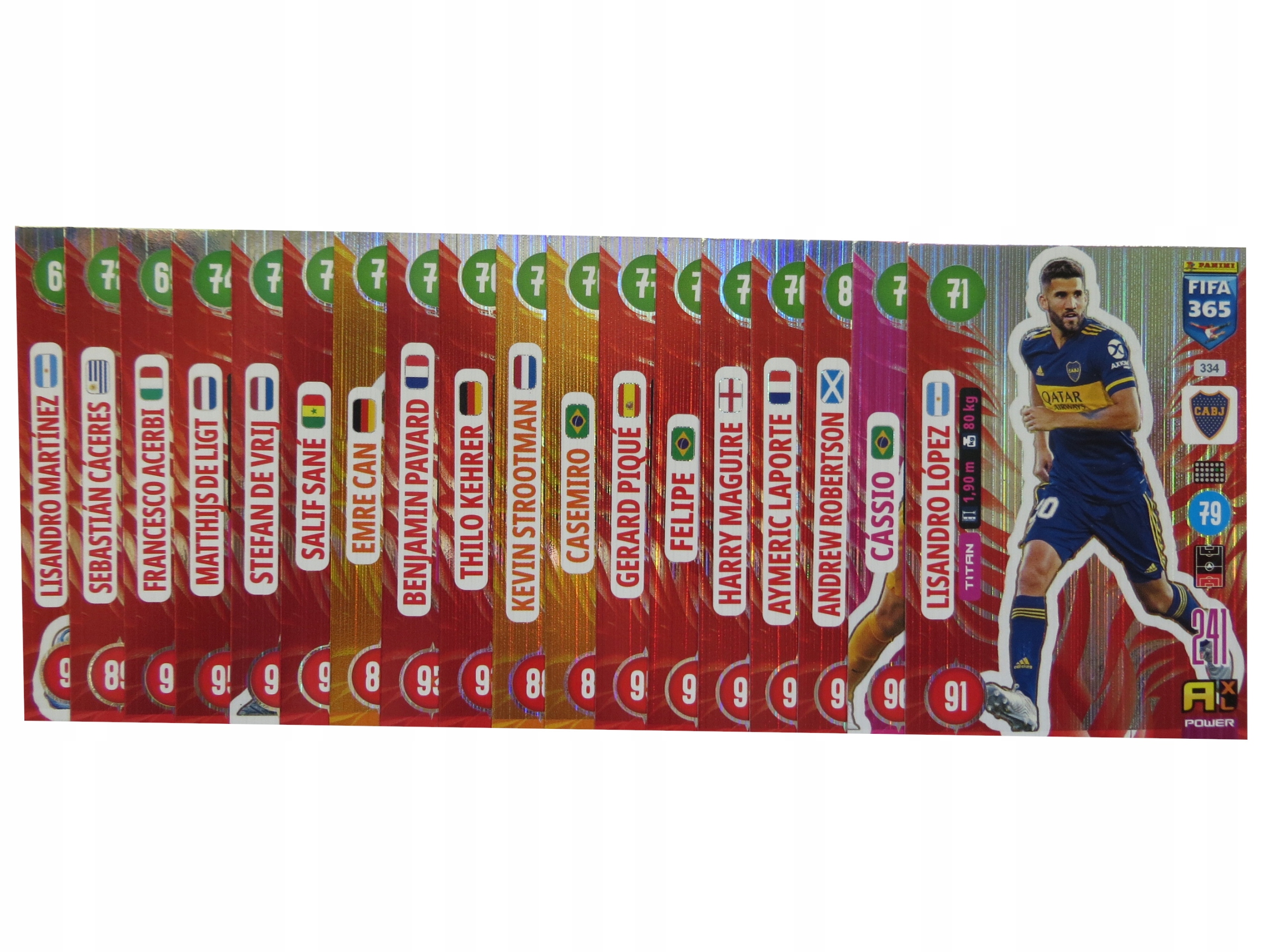 FIFA 365 2021 POWER TITAN KOMPLET 18 KART 334-351