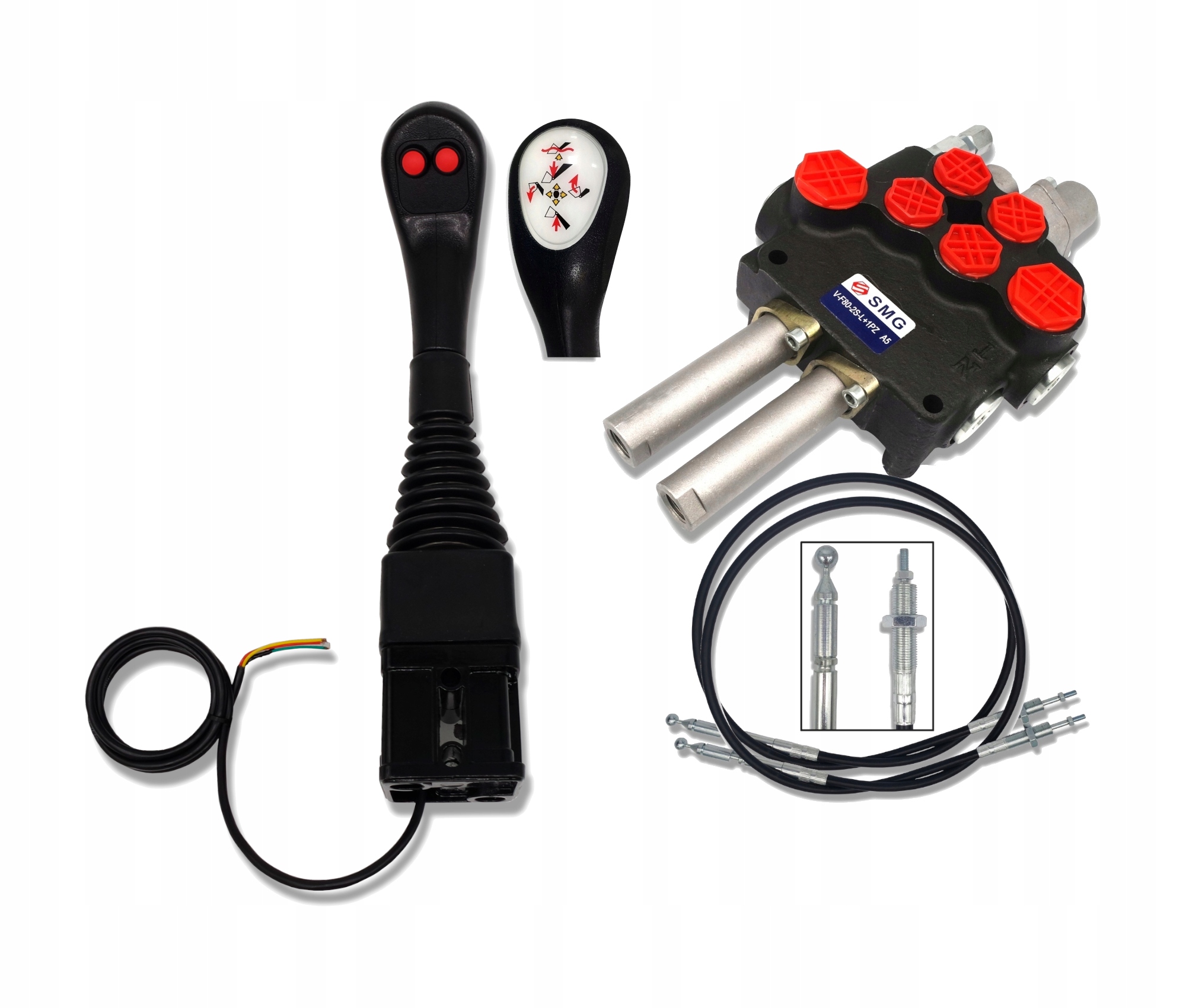Rozdělovač 80L 2SEKČNÍ Joystick 2P Tura