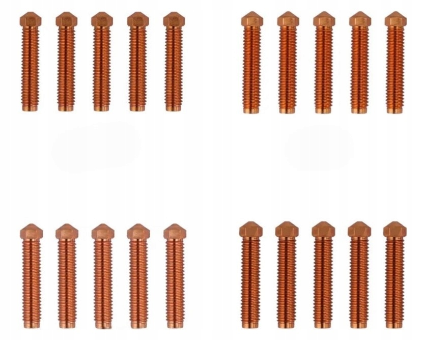 Sada trysiek pre Elegoo OrangeStorm Giga 0.4/0.6/0.8/1.0 20 ks Odolná