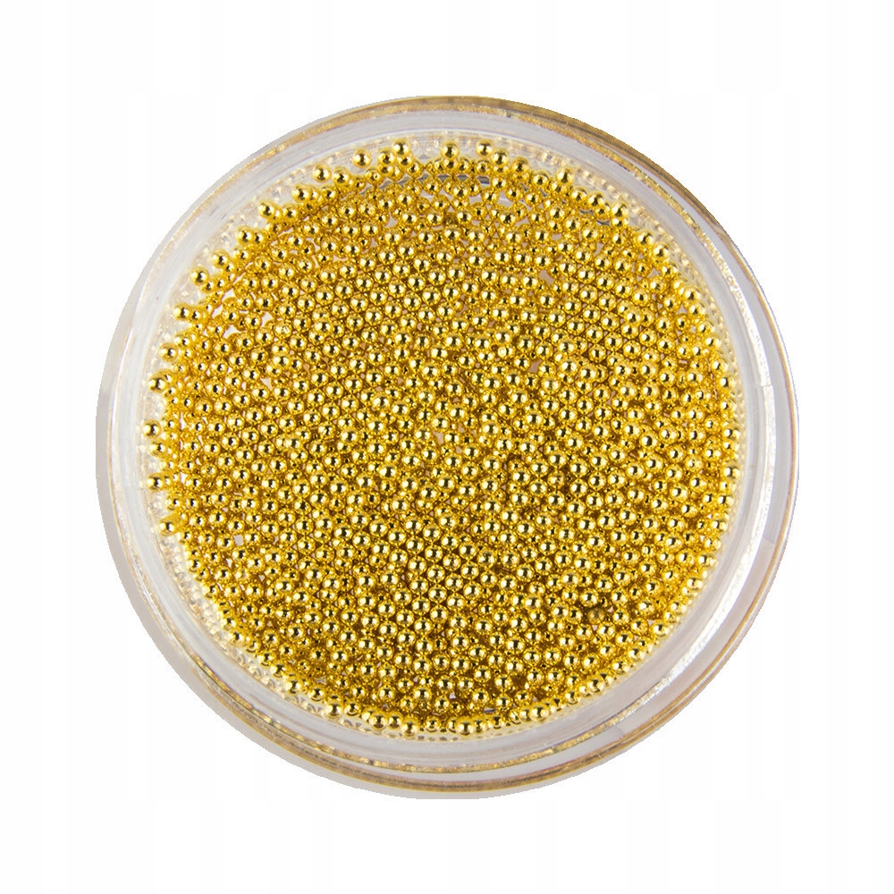 

Perełki Bulion Kawior Do Paznokci Złoty 0,8 mm