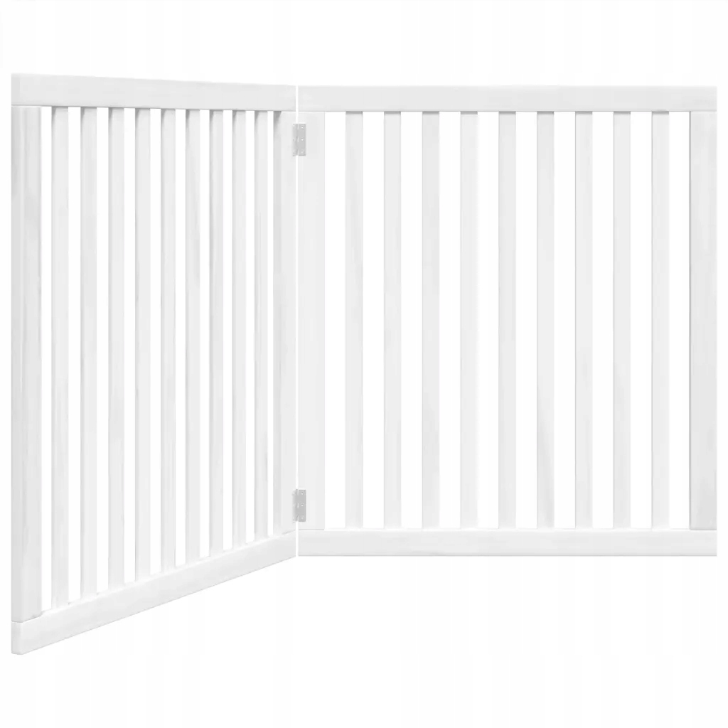Levně Skládací bezpečnostní zábrana pro psa, 2 panely, bílá, 160 cm