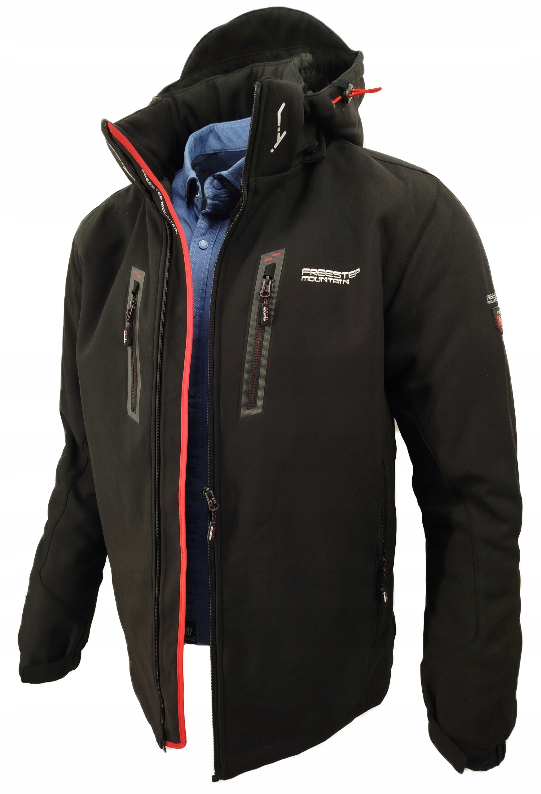 Pánská Zimní Bunda Černá Proti Dešti Fst MP179 M