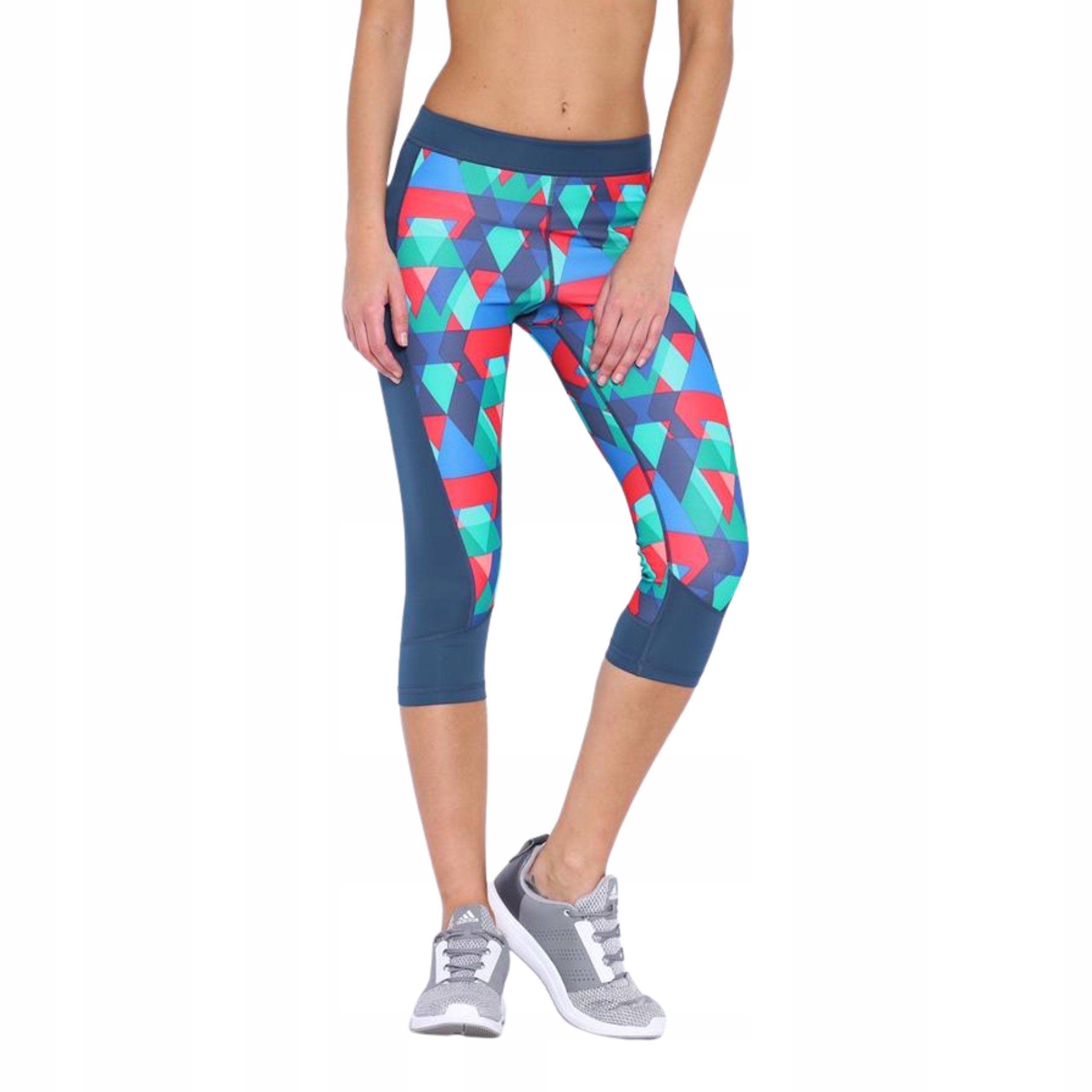 Damskie legginsy treningowe Adidas TechFit 3/4 Capri L