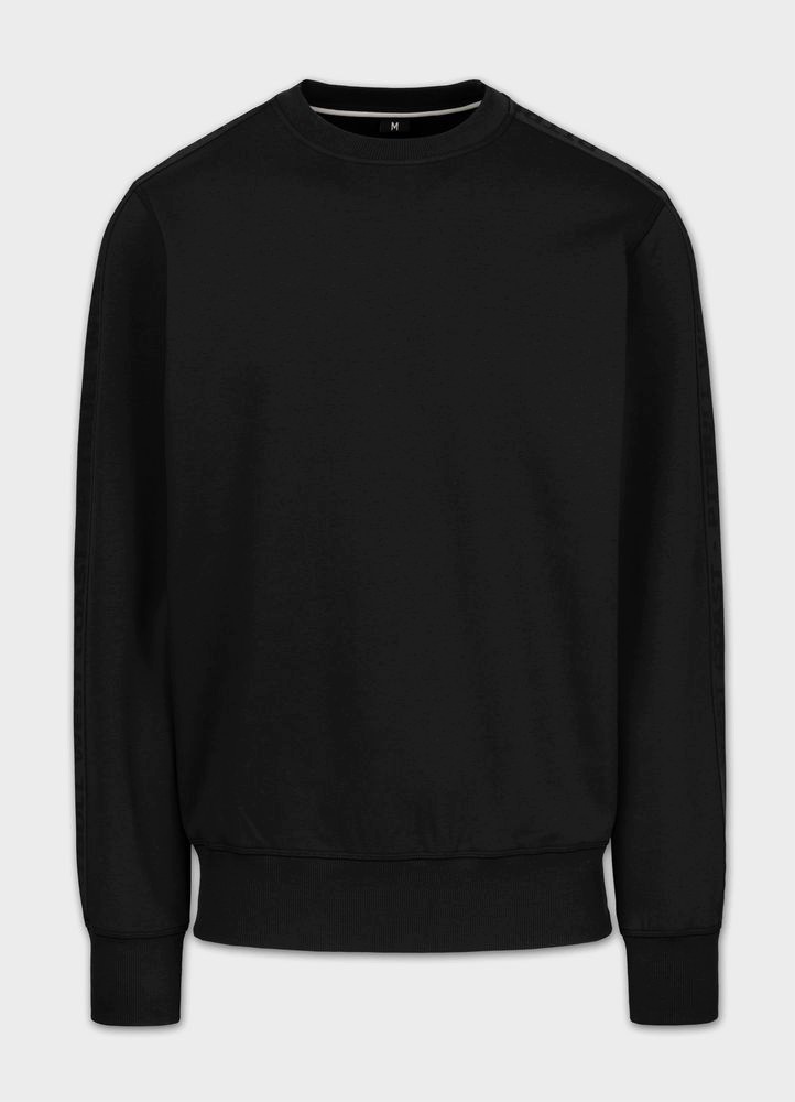 Pánská Mikina crewneck Pitbull Arbor Tape, silný materiál, lampasy na rukávech
