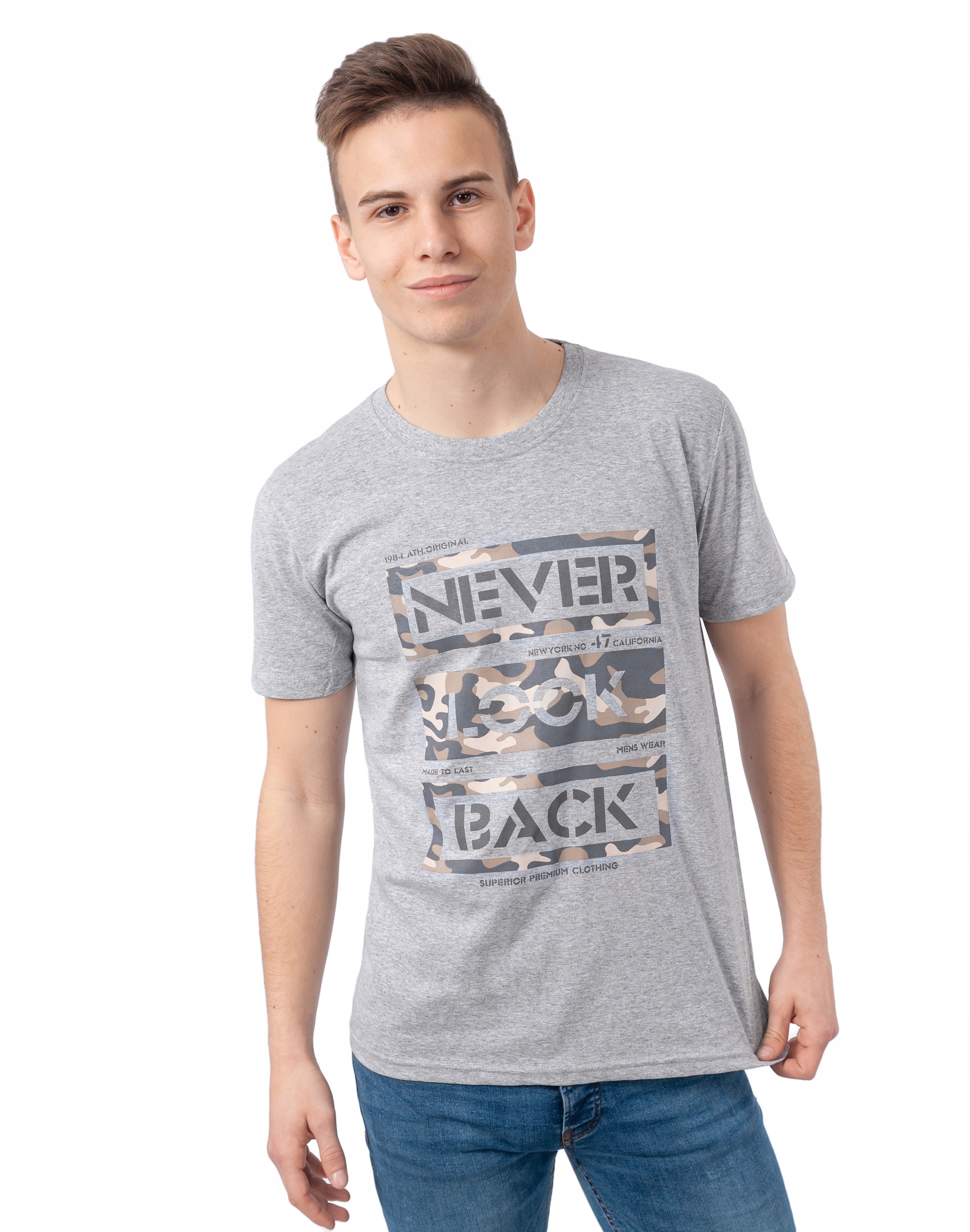 

Koszulka Podkoszulek Tshirt Męski Shirt KM18-8 r L