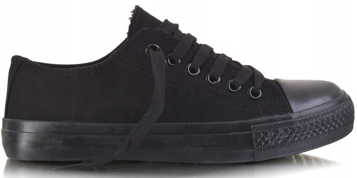 

Klasyczne Czarne Trampki Tenisówki All Black
