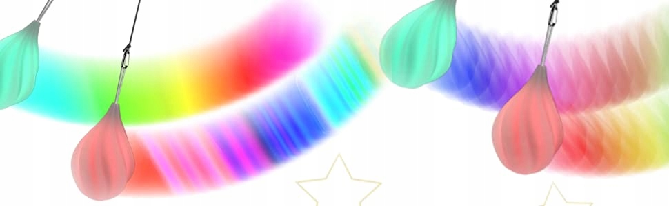 LED Poi Balls Zestaw 2 Świecące w Nocy LED PIĘKNE Model POI BALL