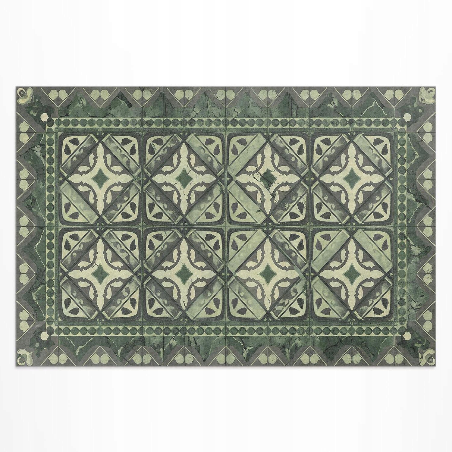 Ozdobný balkónový vinylový koberec Symetrické geometrické usporiadanie 210 x 140 cm