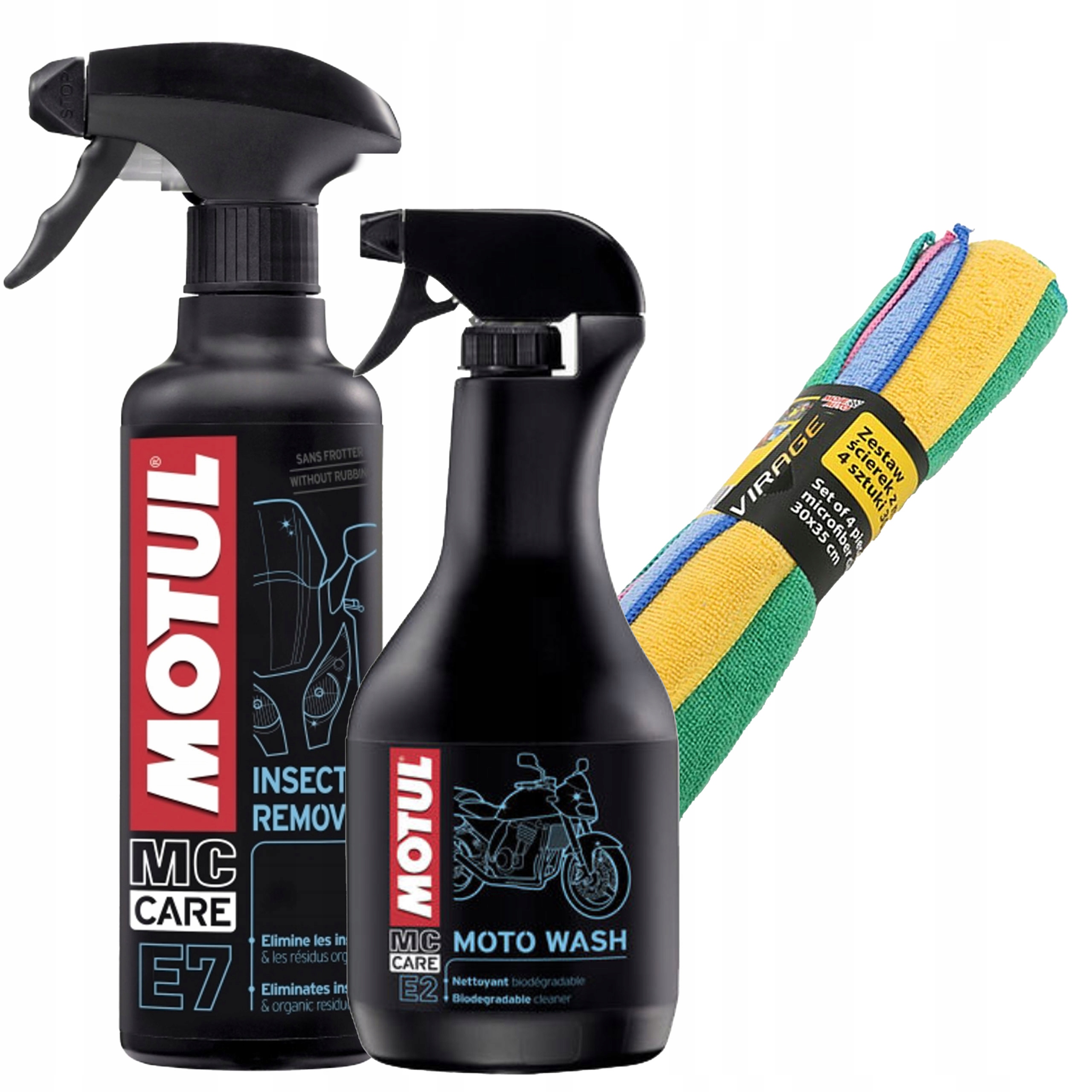 Motul 103002 Sada na mytí motocyklu Odstraňování hmyzu Mikrovlákno