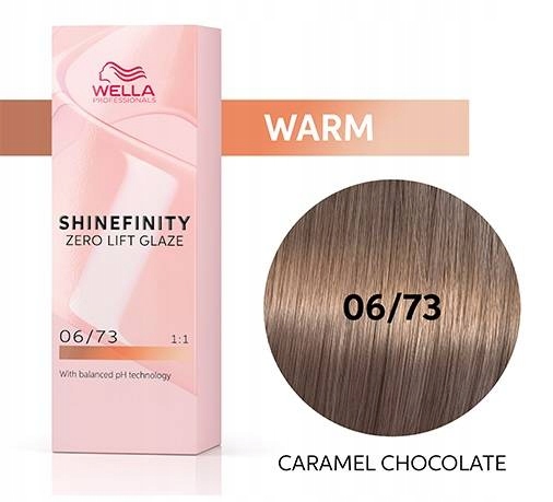 

Wella Shinefinity 60 ml 06/73 Gold Caramel Chocola