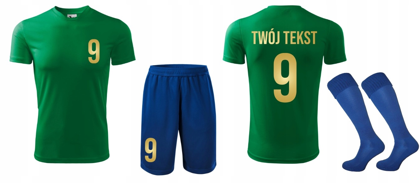 STRÓJ PIŁKARSKI Z WŁASNYM NADRUKIEM NAPISEM 122