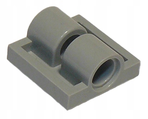 

Lego 2817 Płytka z Otworami 2x2 szara ja Nowa (1g)