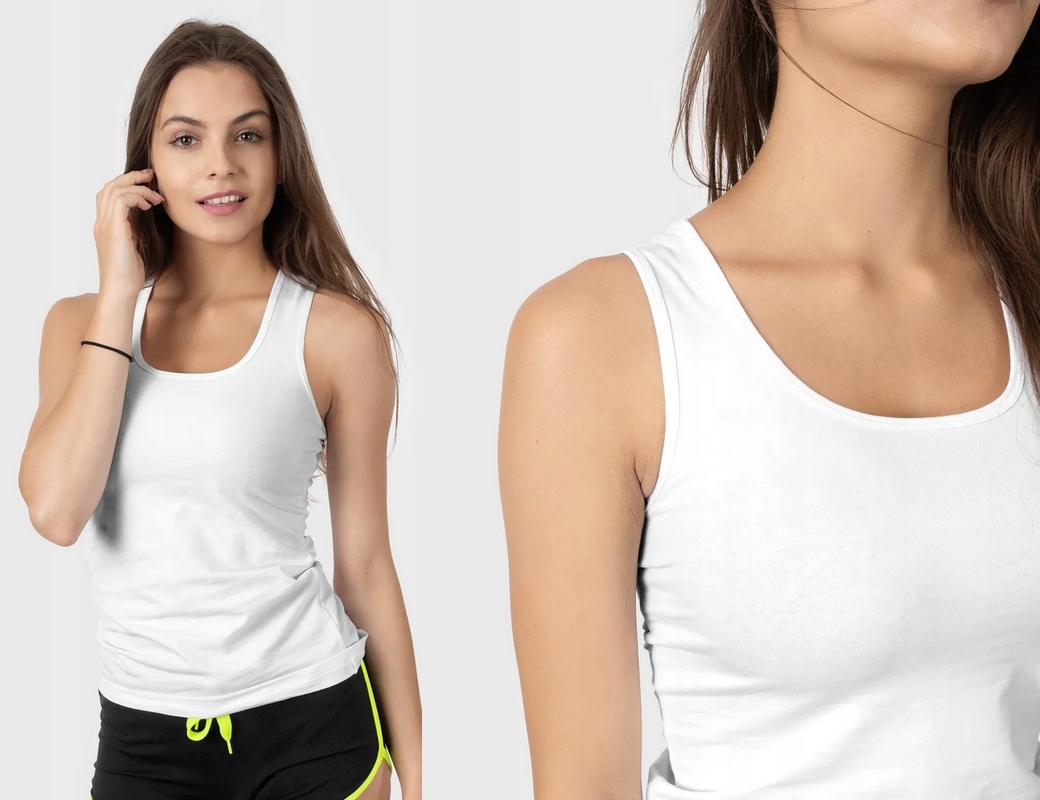 4x BLUZKA BAWEŁNIANA TOP KOSZULKA KOLORY BOKSERKA Model podkoszulek t-shirt bawełna dopasowana wygodna fit