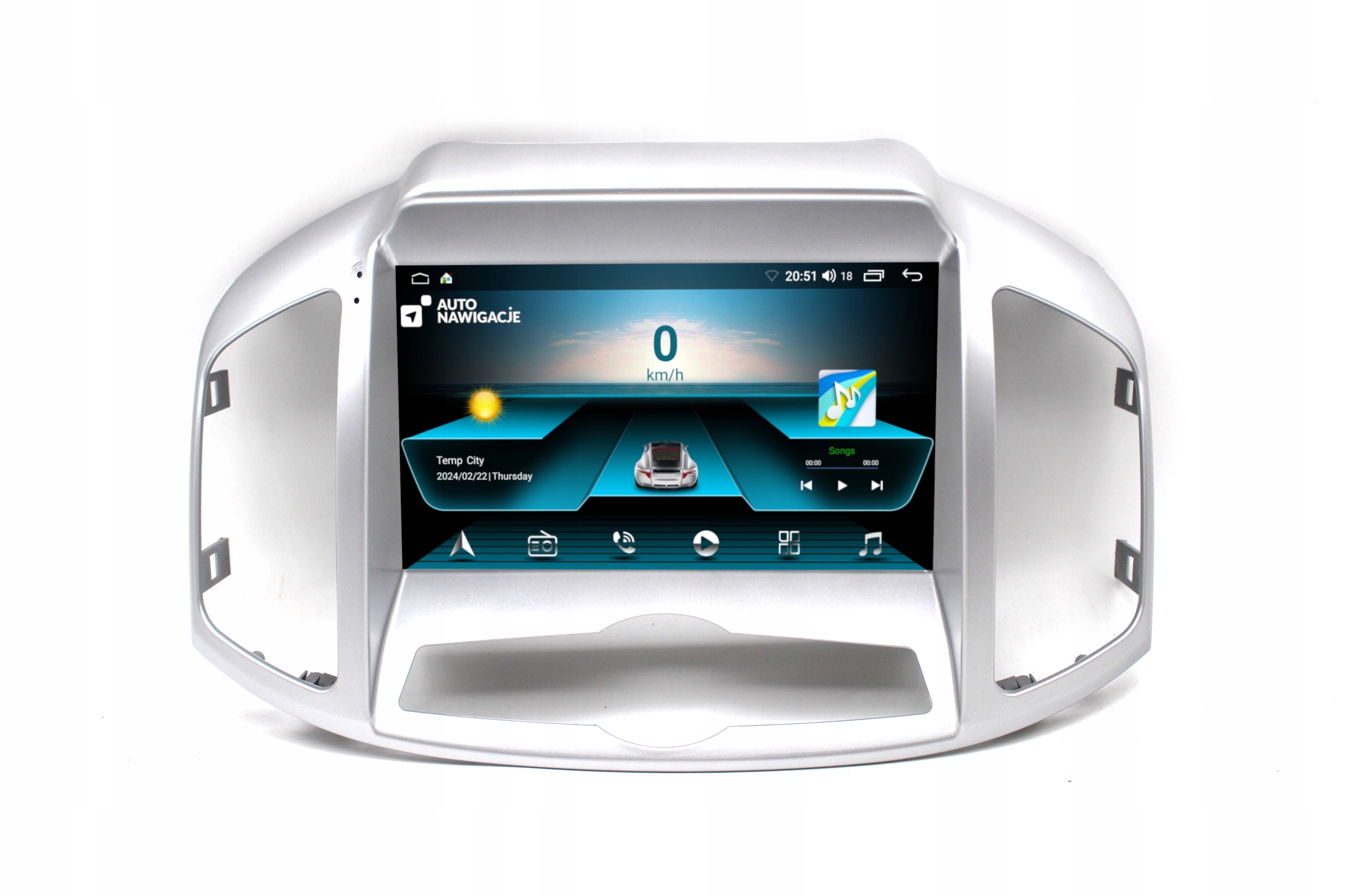 Radio Nawigacja Gps Chevrolet Captiva II 2012-2015 Android Carplay