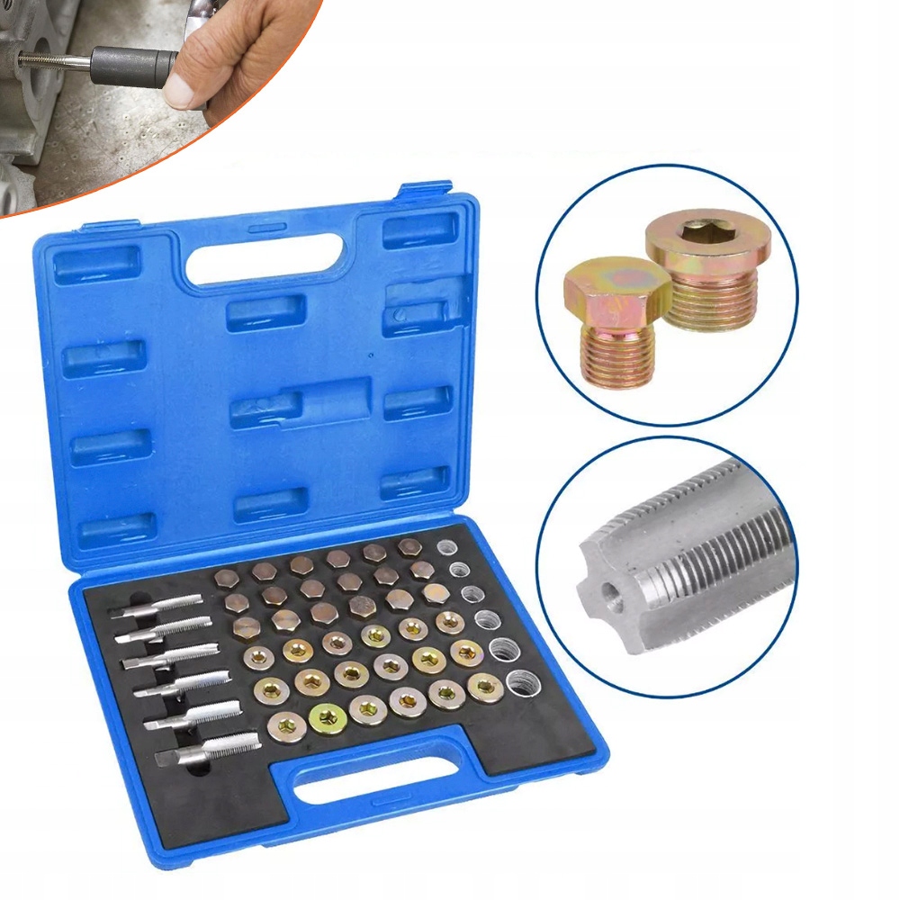 114 kusů vypouštěcí zátka oleje, olejová miska, oprava závitu šroubu