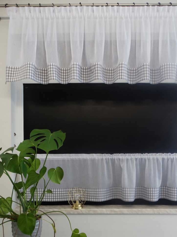 Mg Komplet Kuchyně batist mřížka šedá