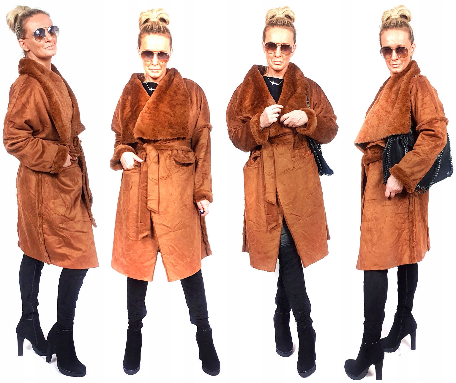 

Płaszczyk Futerko Eko Kożuch Zimowy Futro Luxury