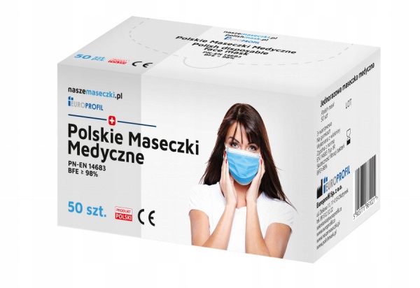 

Maseczki medyczne jednorazowe Typii 50szt