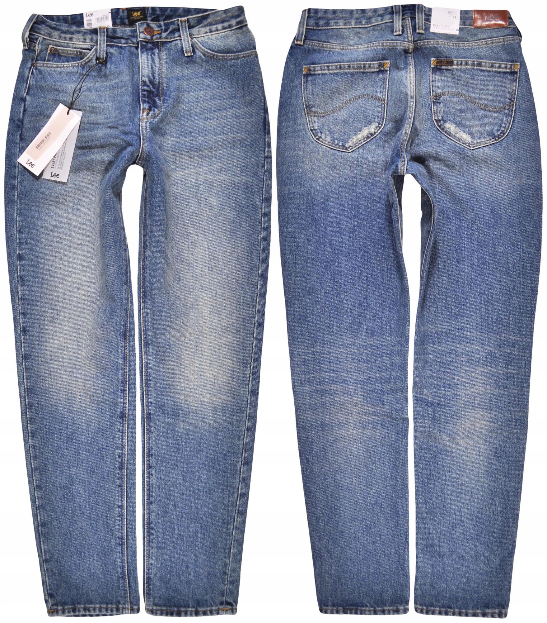 Lee High jeansové kalhoty Mom Straight_ W30 L31