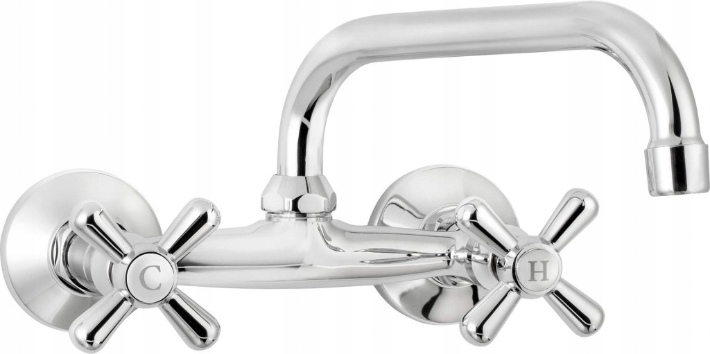 Symetrio chrom Umyvadlová baterie nástěnná (BOS_050D) /sm/