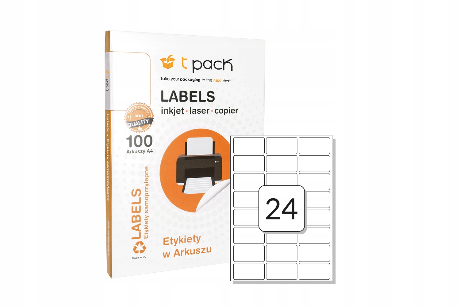 

Etykiety A4 64,6x33,8mm 2400szt