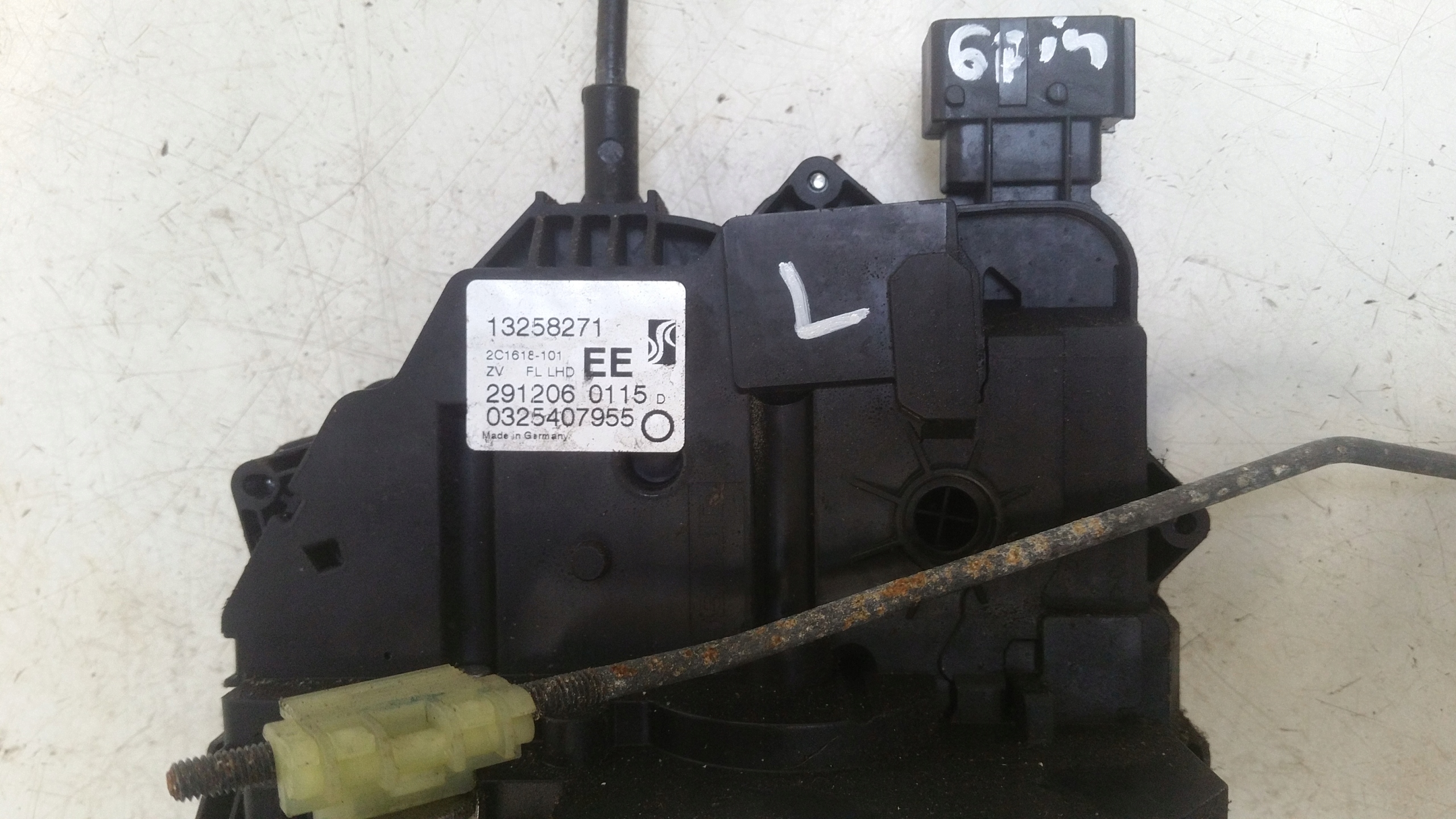 lock left front 1325871 Opel Corsa D