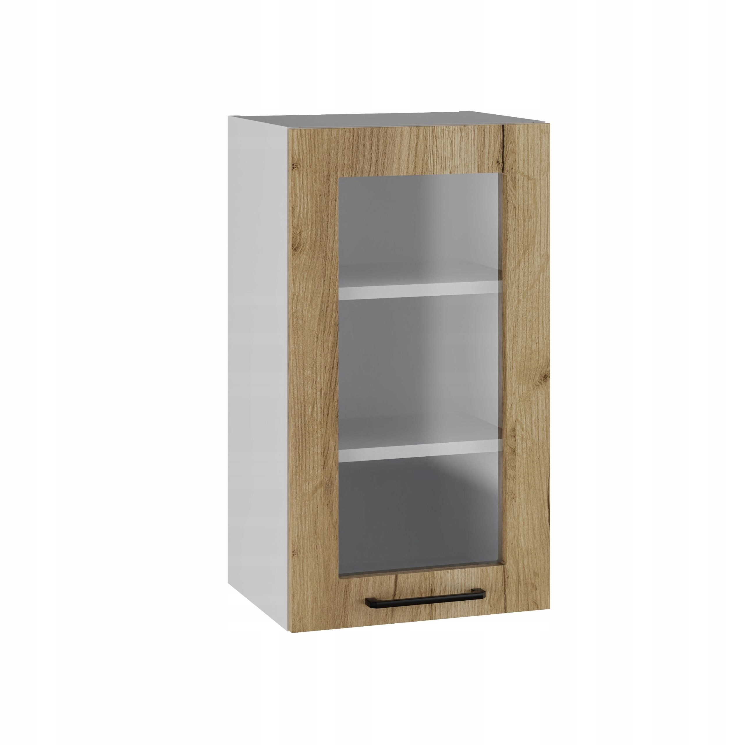 Kuchyňská skříňka horní vitrína 40/72 Tafla Dub Craft Zlatý