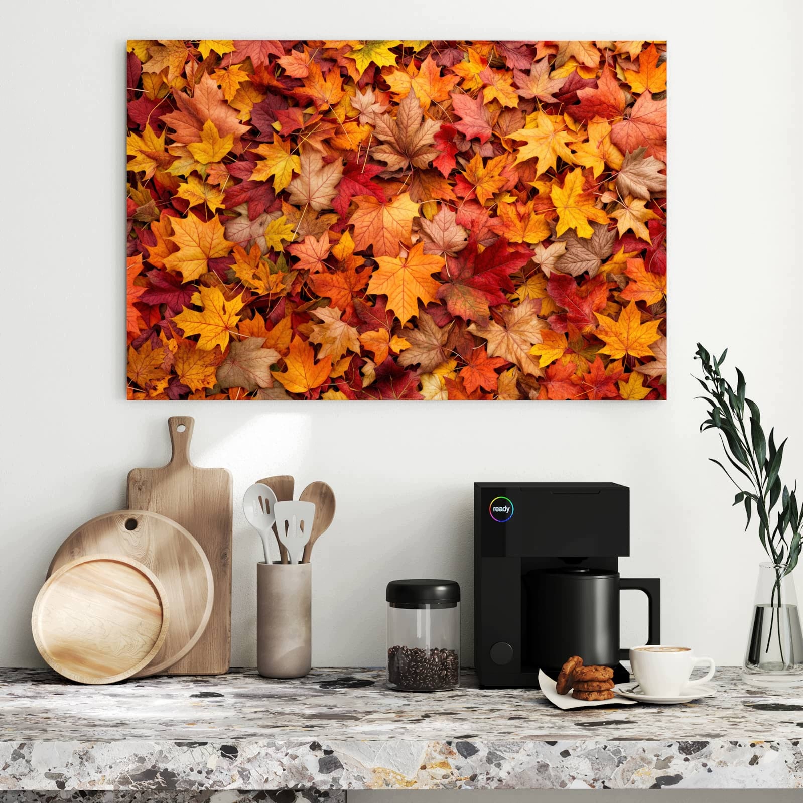Magnetická tabule Podzimní listy 90 × 60 cm