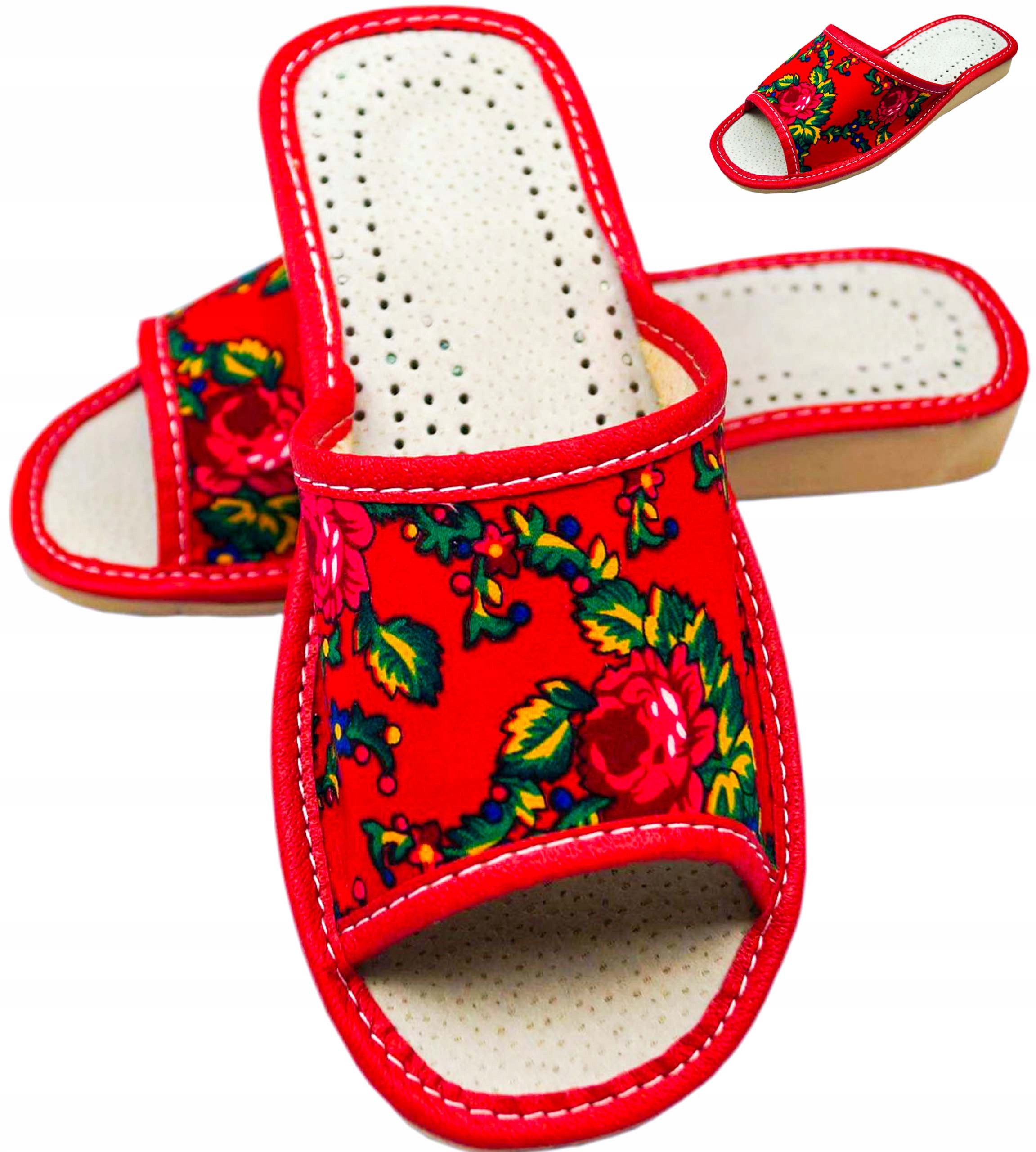 

Kapcie damskie, Pantofel skórzane góralskie