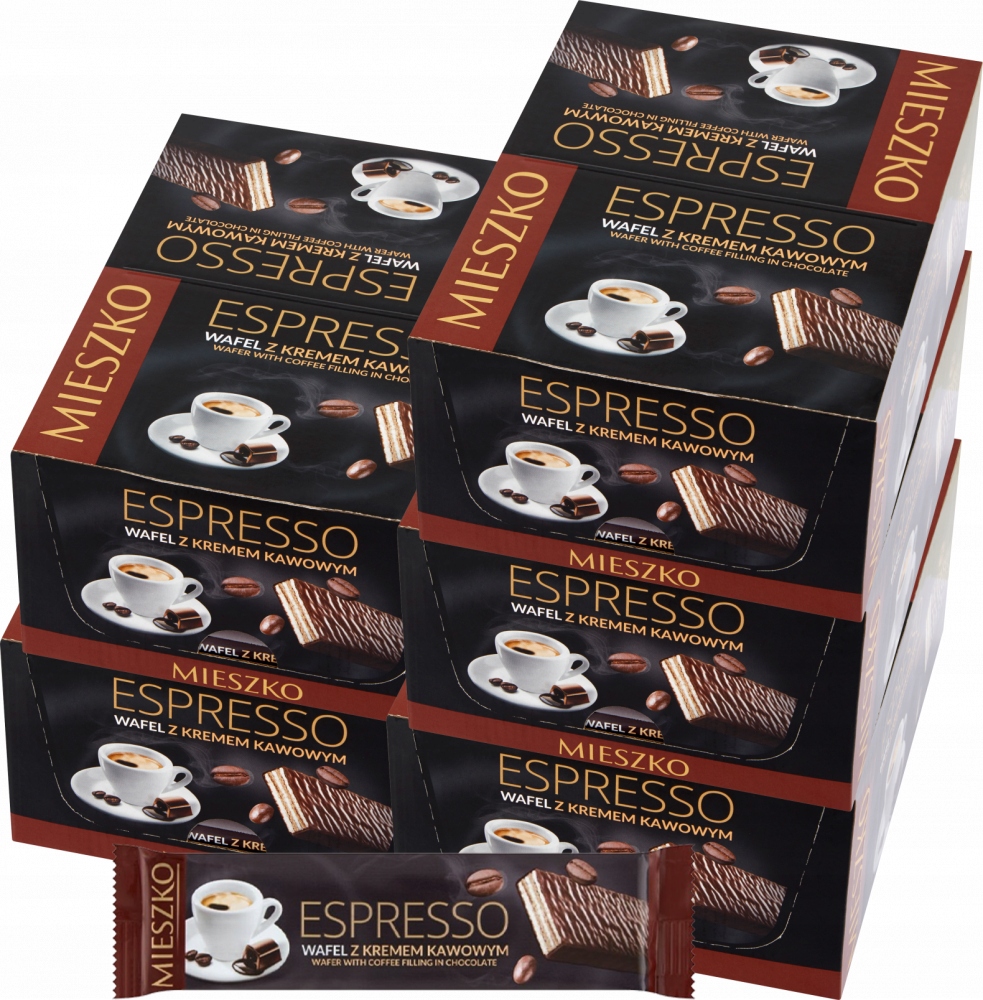 Mieszko Espresso Wafel z kremem kawowym 34 g x175