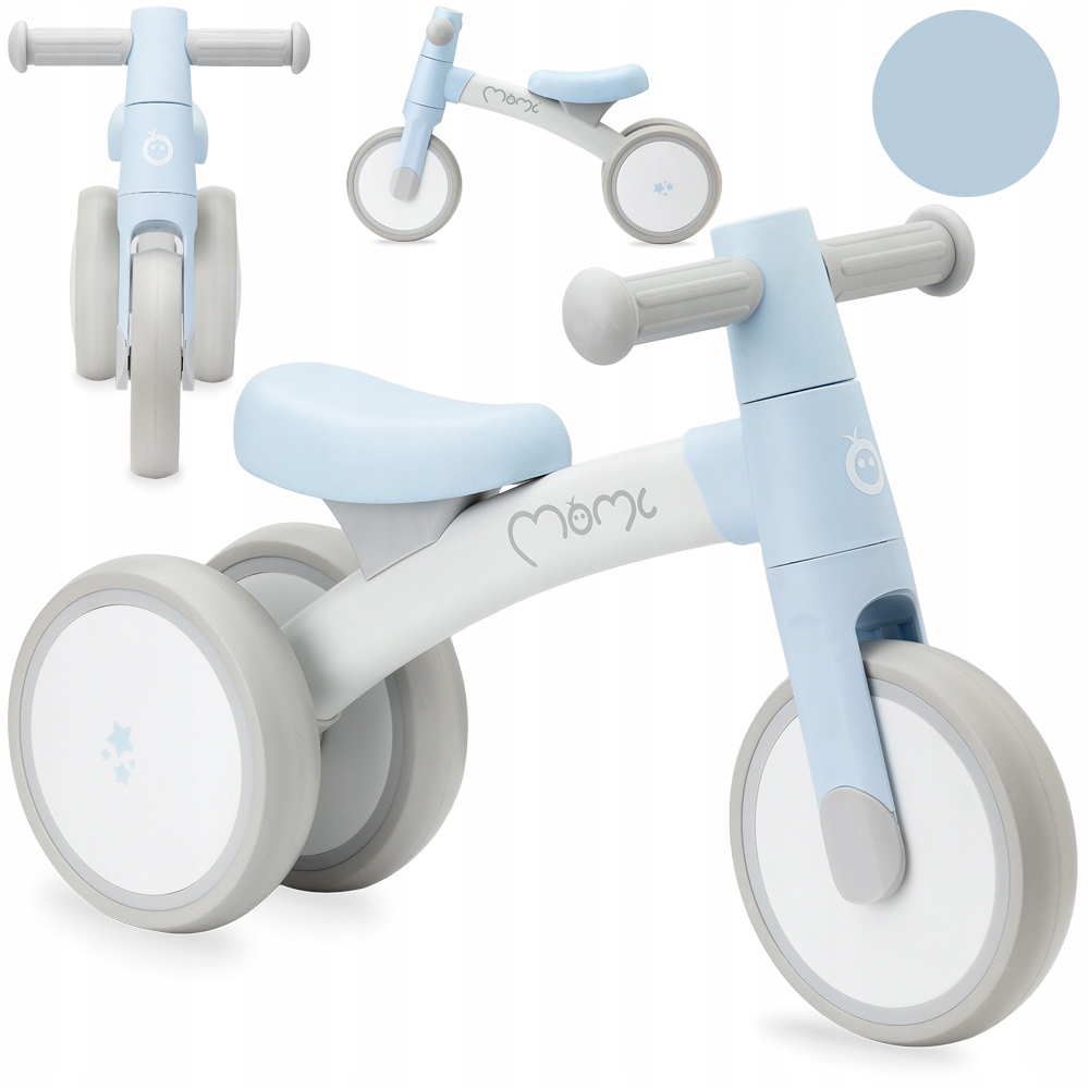 Rowerek biegowy MoMi Tedi niebieski od 1 roku lekki aluminiowy do 20kg