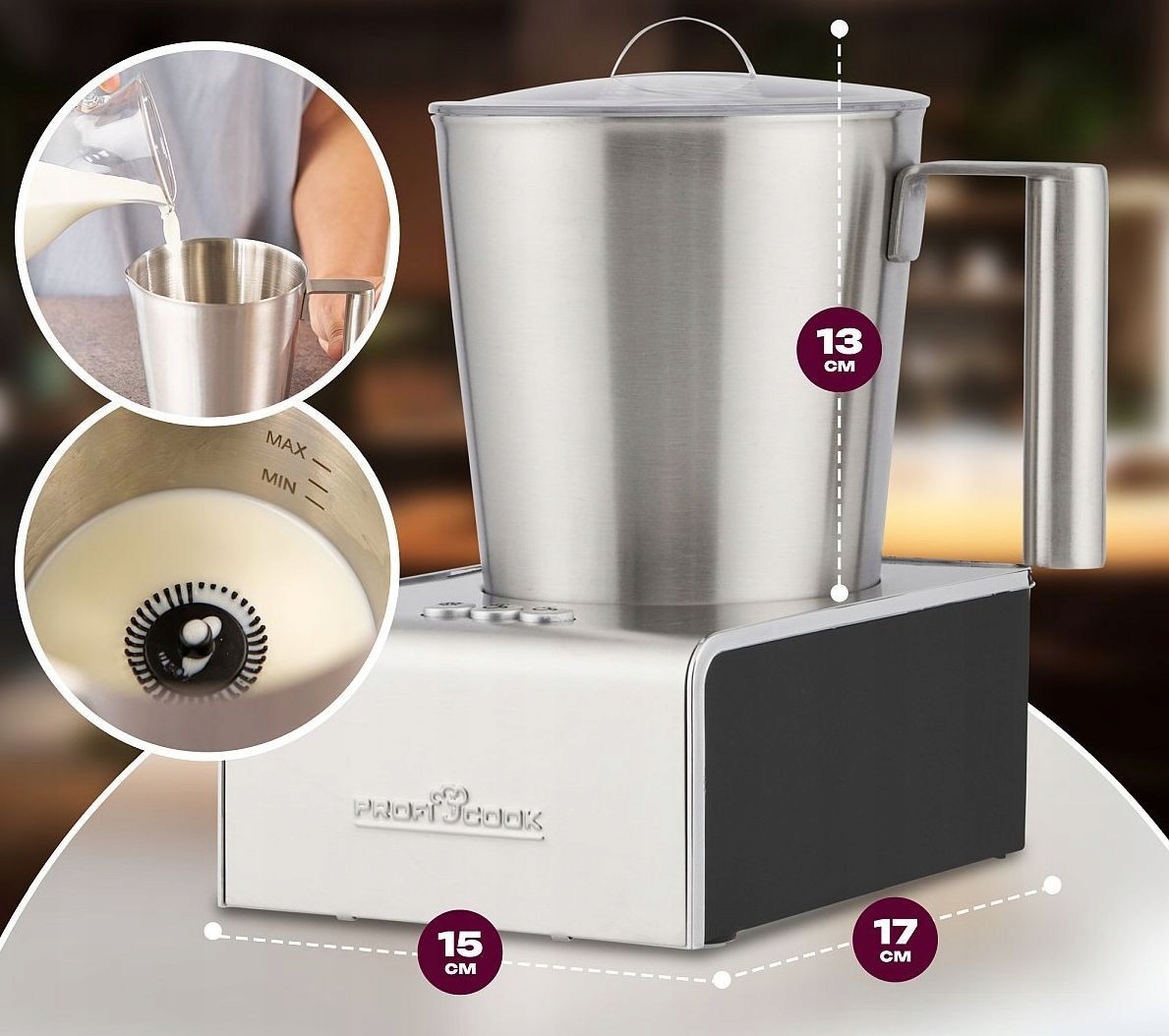 SPIENIACZ DO MLEKA ELEKTRYCZNY PROFICOOK PC-MS Kod producenta 501033