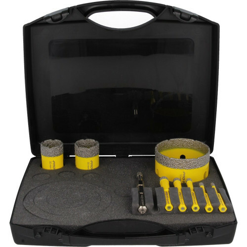 PRO-FIT Zestaw otwornic DIA 8+1 szt. gres/marmur