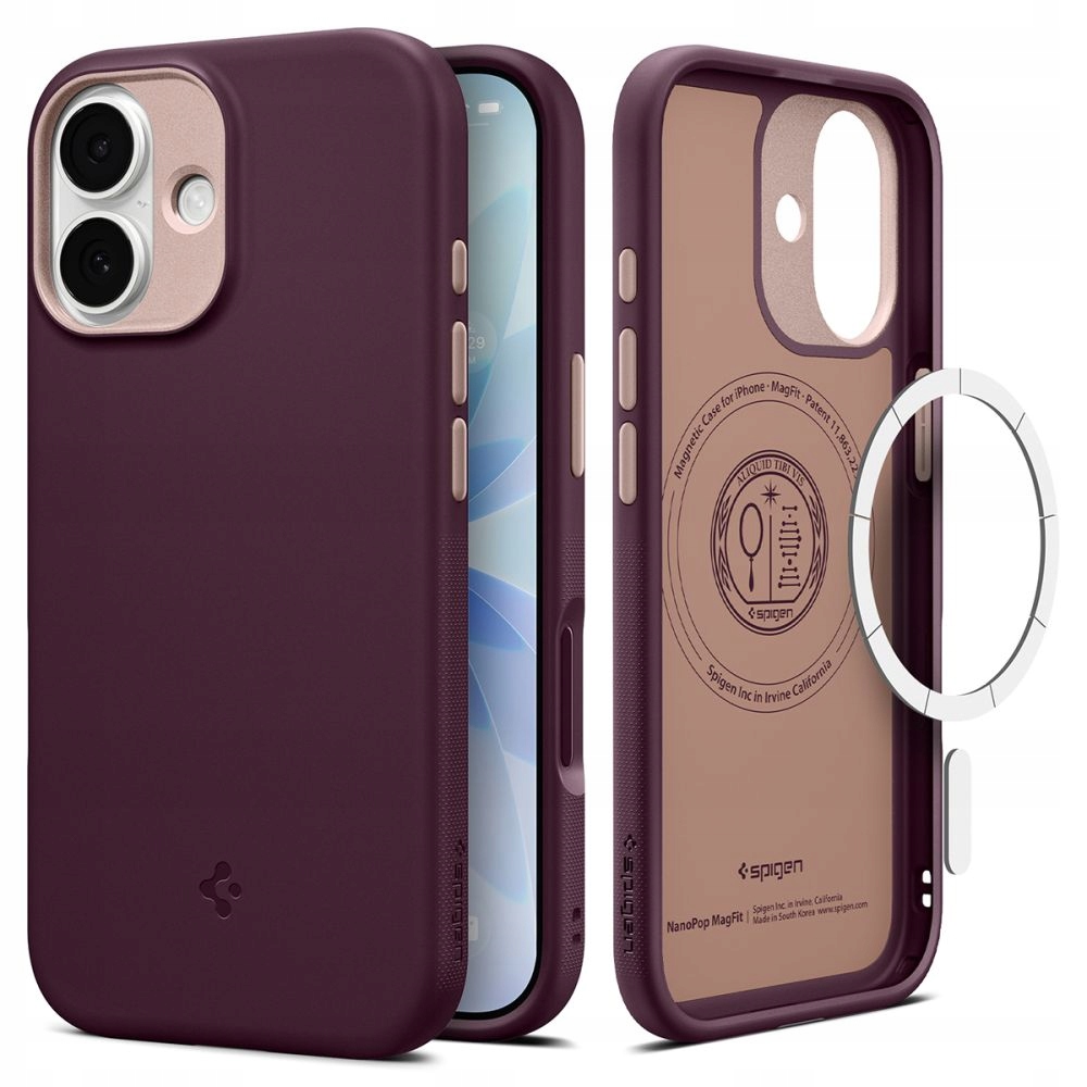 Pouzdro Pro Iphone 17 Spigen Nano Pop Magsafe Burgundy Bean