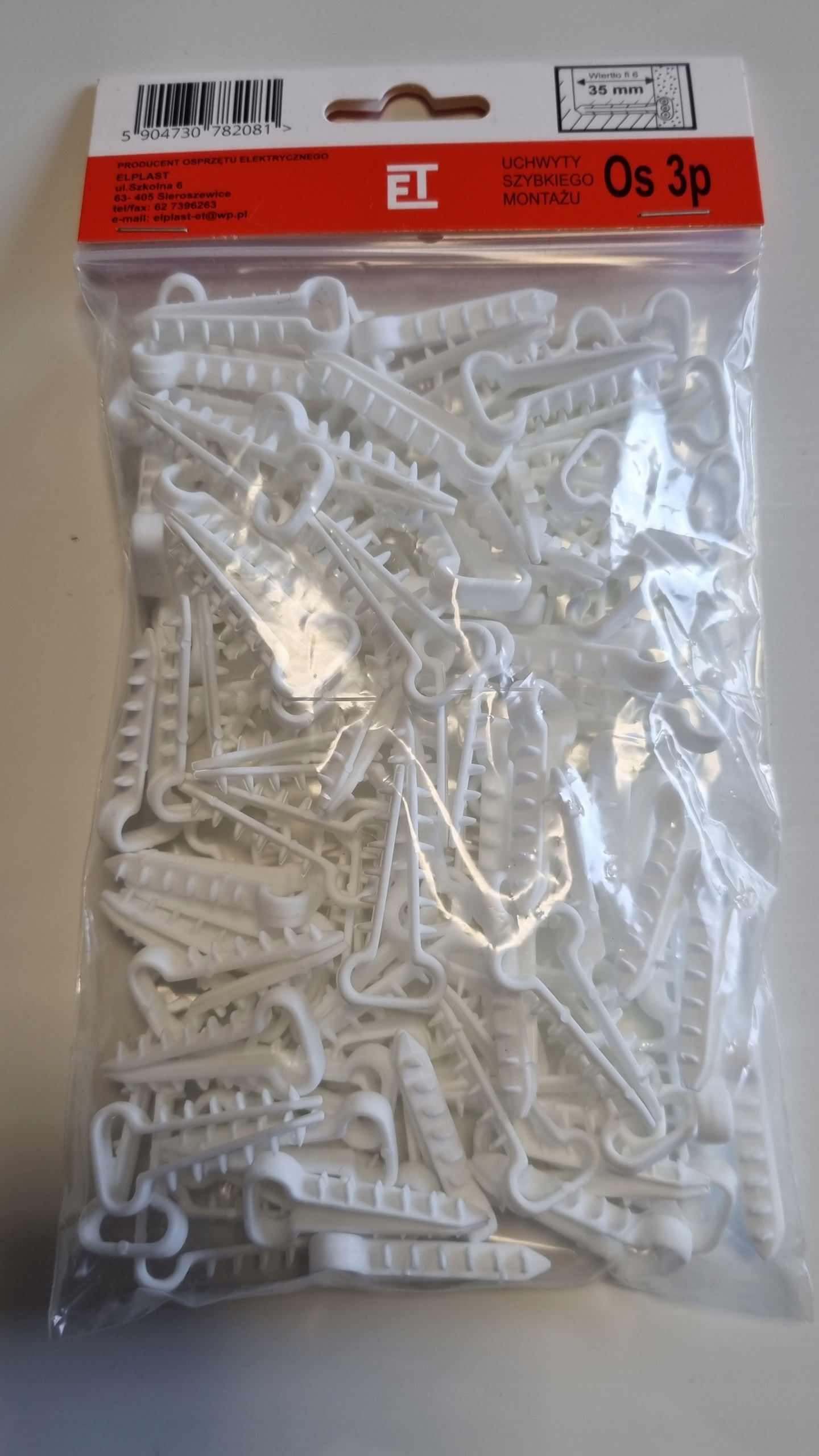 

Uchwyt szybkiego montażu Elplast OS-3P 100 sztuk