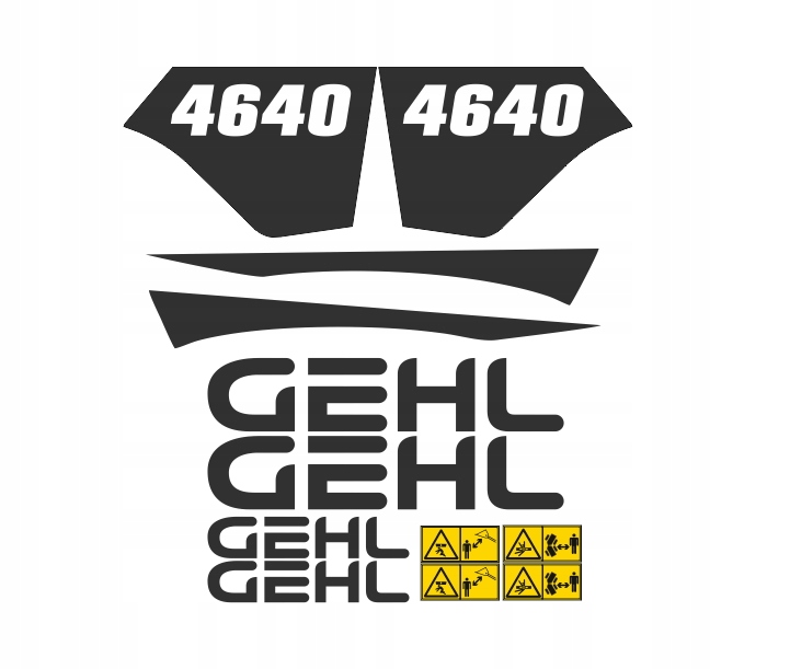 Samolepky s nálepkou Gehl 4640