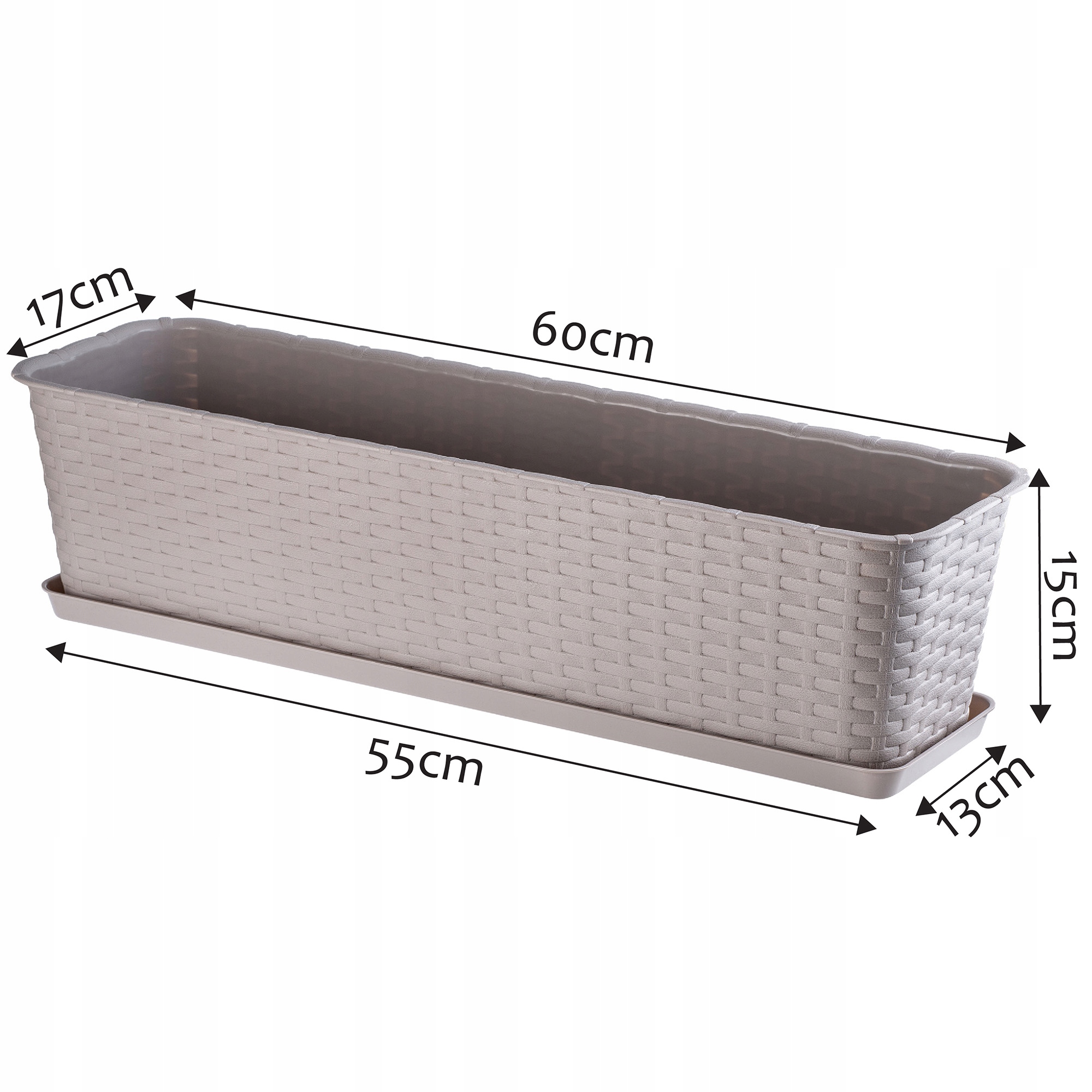 PODSTAWKA DO DONICZKI SKRZYNKI BALKONOWEJ 60cm Długość 60 cm