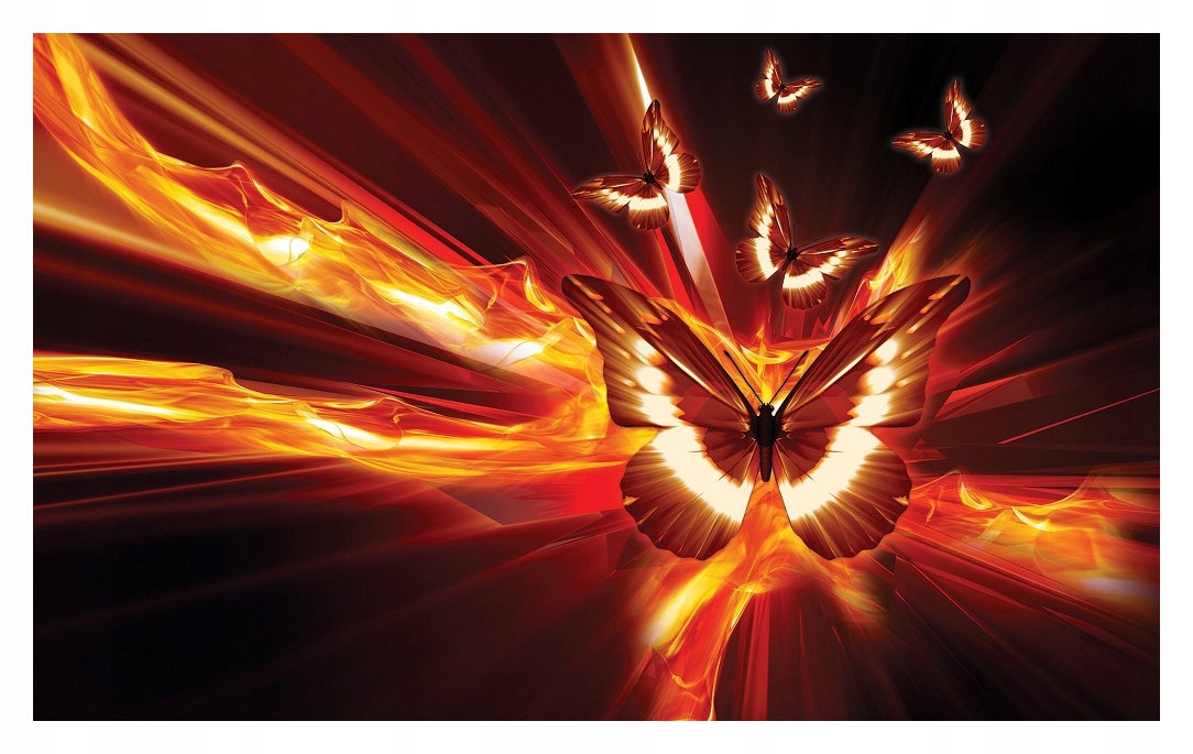 Tapeta Motýli v tmě vinyl 312x219 tajemná stylová do ložnice lepidlo