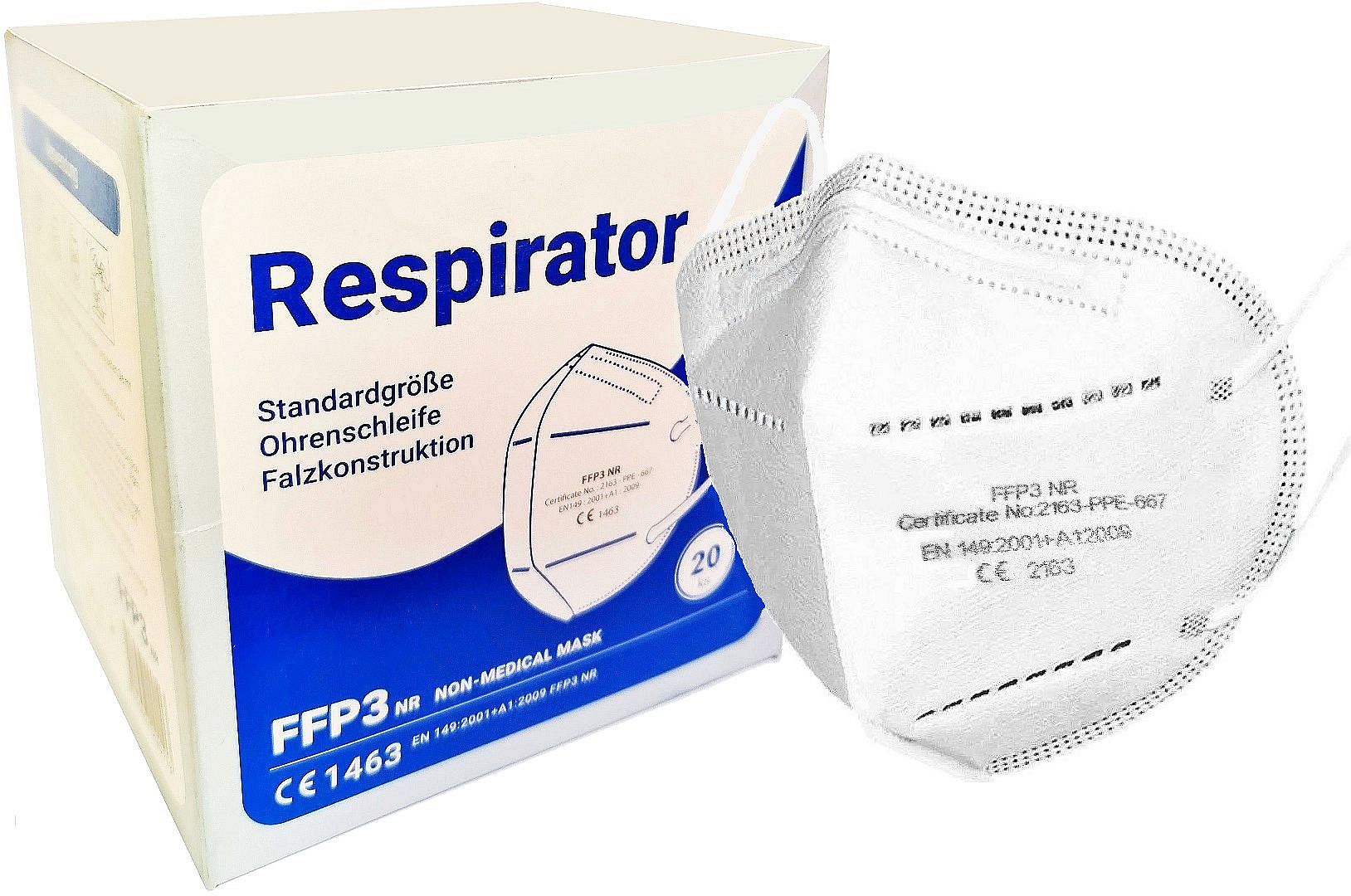 

20x Maska FFP3 Antywirusowa Filtr 99% Certyfikat