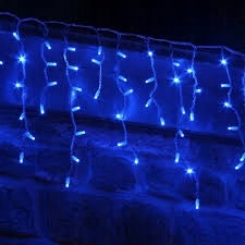 

Sople Niebieskie Zewnętrzne I Wew.lampki 100 Led