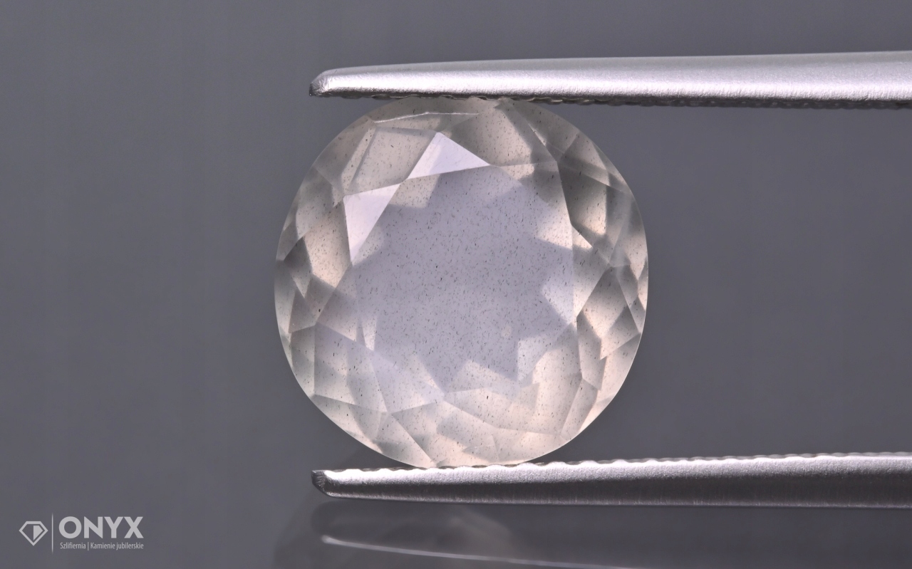 Měsíční kámen A fazetovaný kulatý fi 10,5 mm