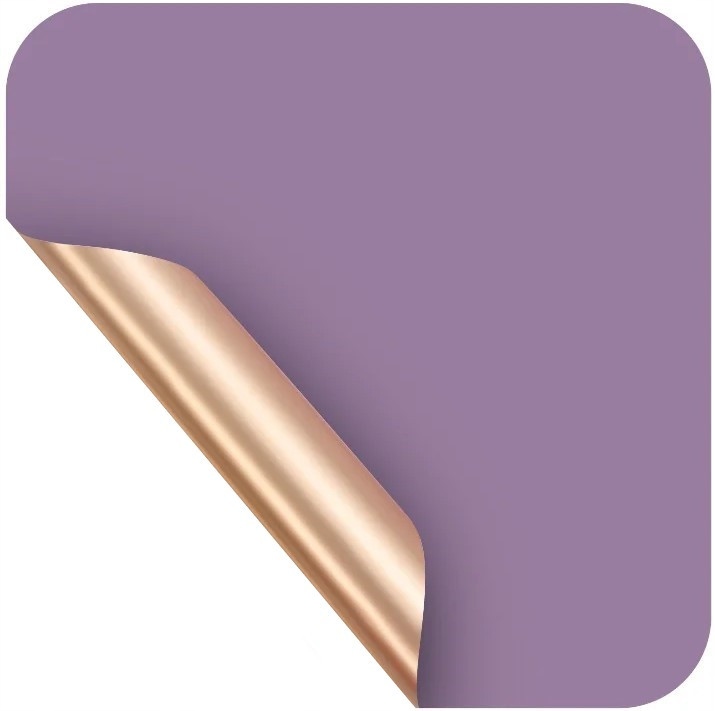 Folia florystyczna Papier do pakowania 58x58cm Fiolet i Złota 20 arkuszy -4