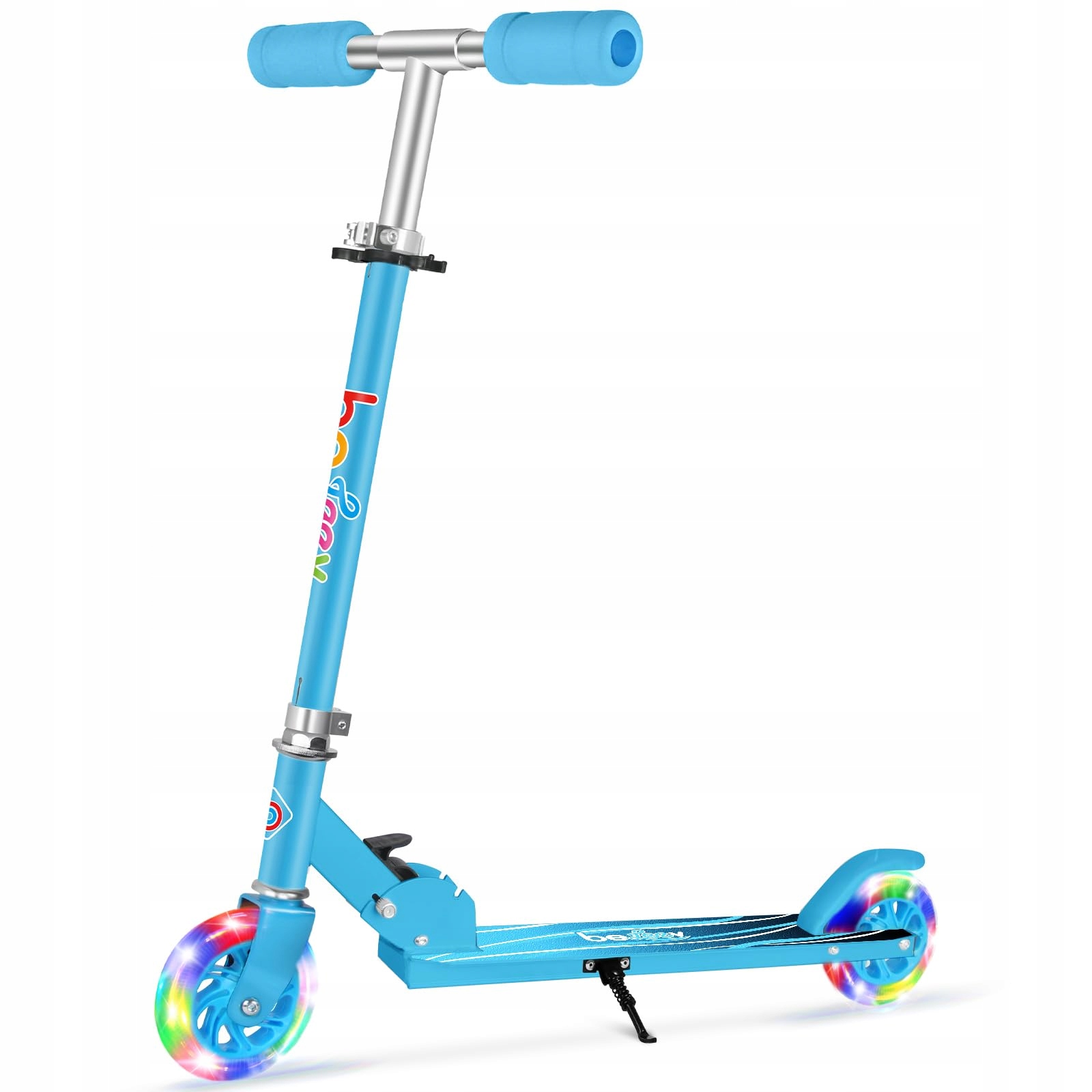 Hulajnoga Beleev srebrny 2 kółka, skrętna dla dzieci sportowa