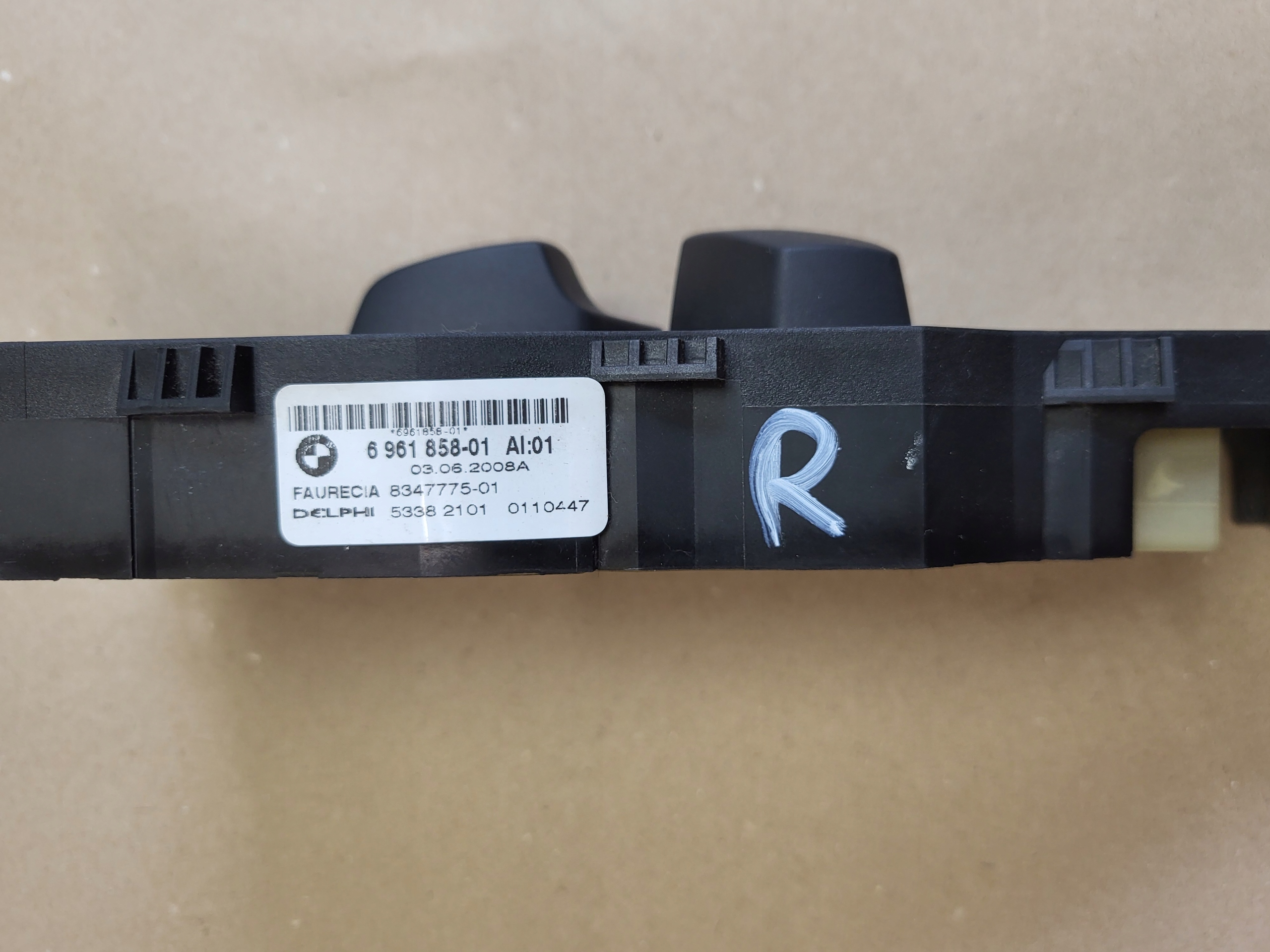 Schalter PANEL Regulations- SITZ rechts BMW 5 E60 X5 E70 X6 E71 6961858 OE