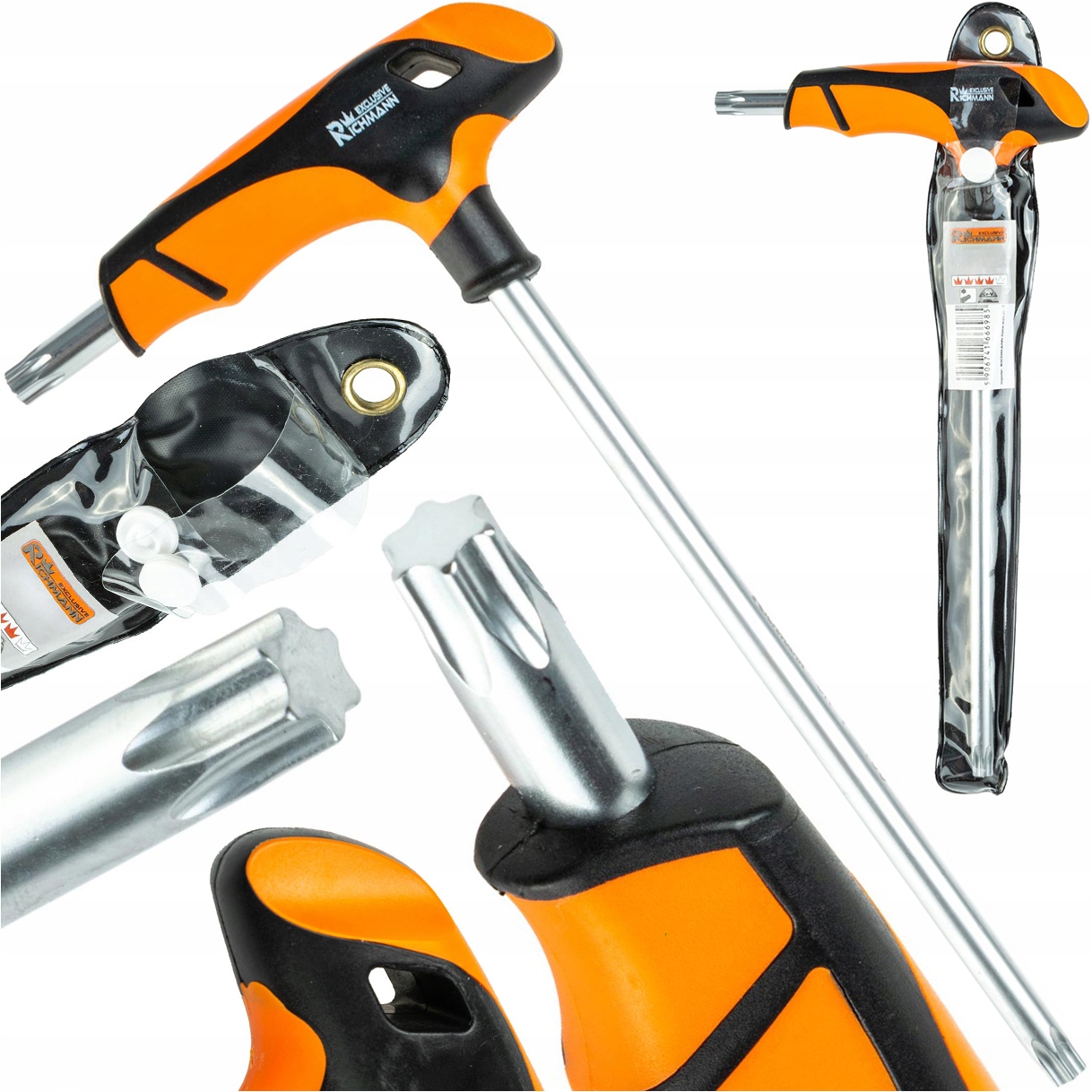 Klucz Trzpieniowy Torx Uchwyt "t" Z Rękojeścią Rączką CrV TX30 T30 x 150 MM