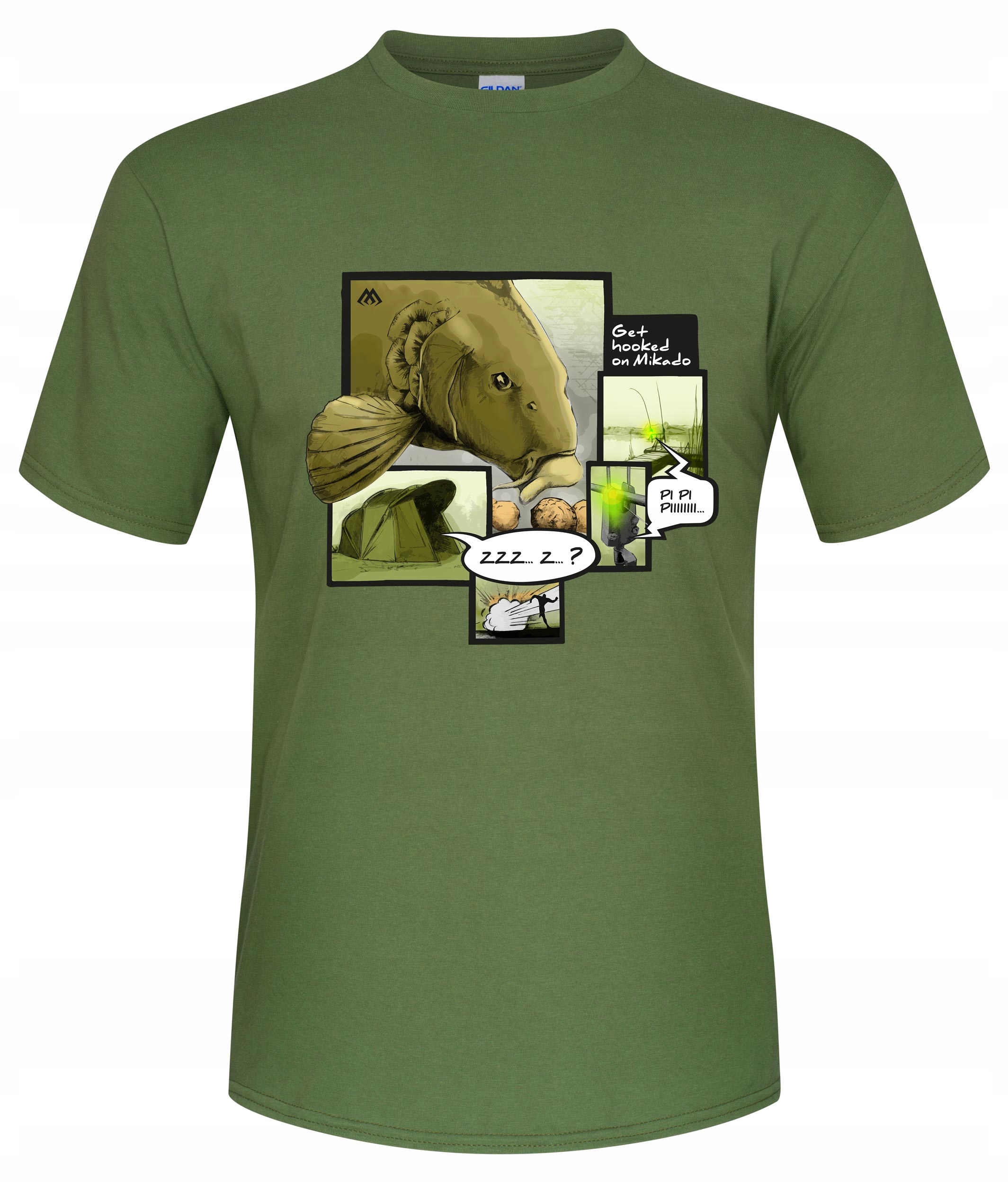 Mikado - T-SHIRT - CARP BITE rozm. M - op.1szt.