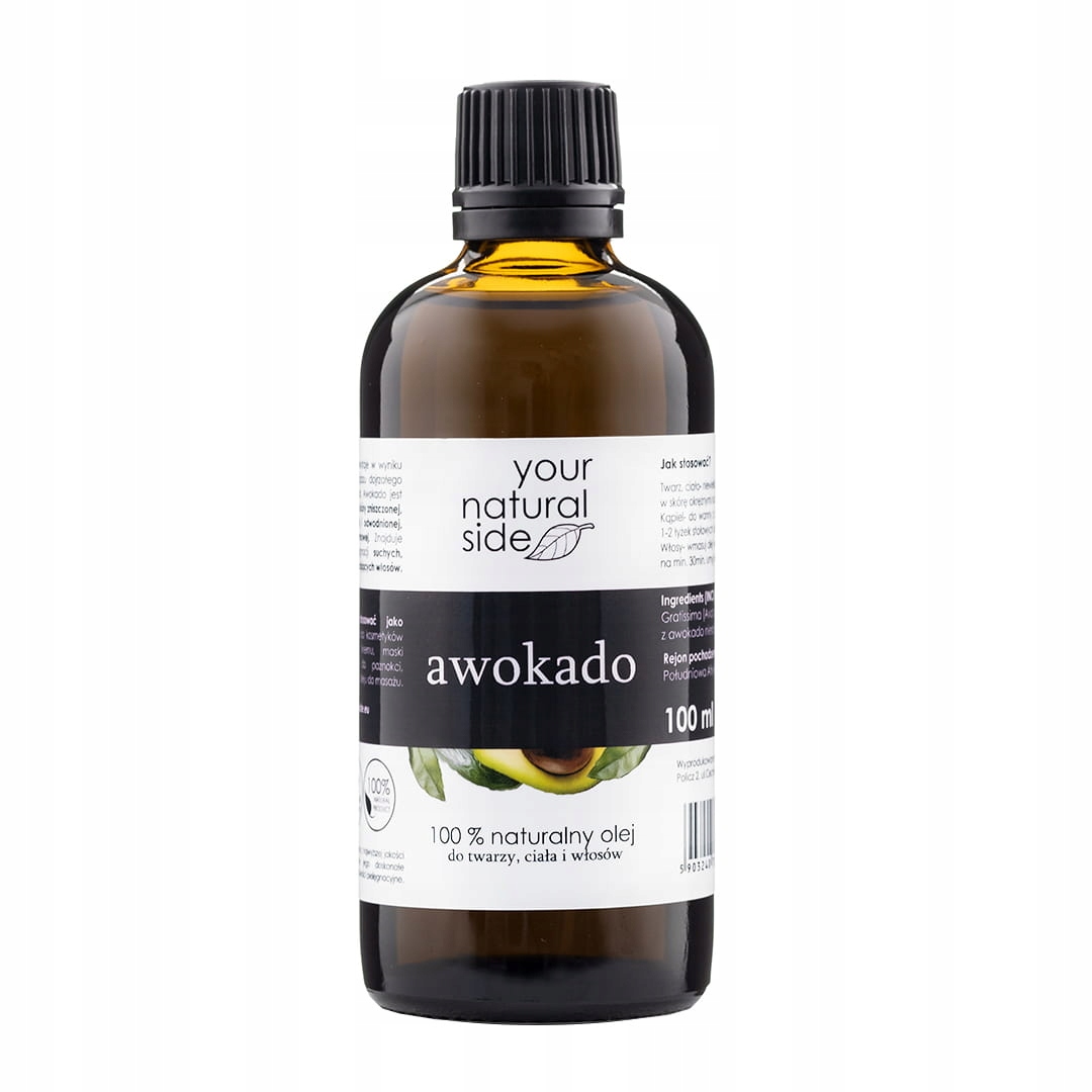 

Awokado olej nierafinowany 100% 100 ml