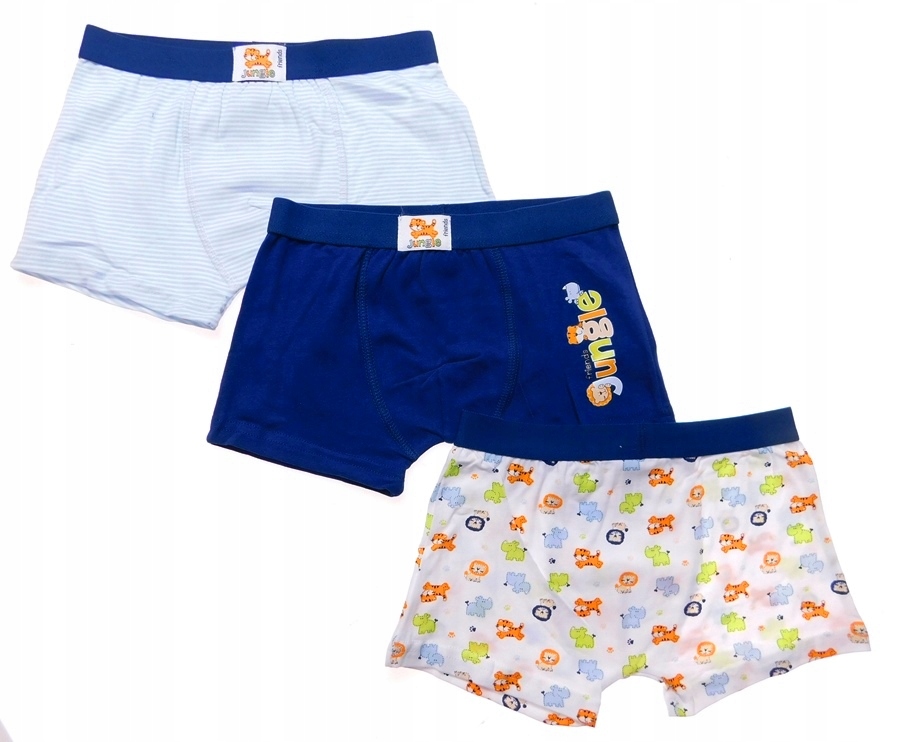 

3x Bokserki Slipy Szeroka Guma Jakość 5-6 110-116